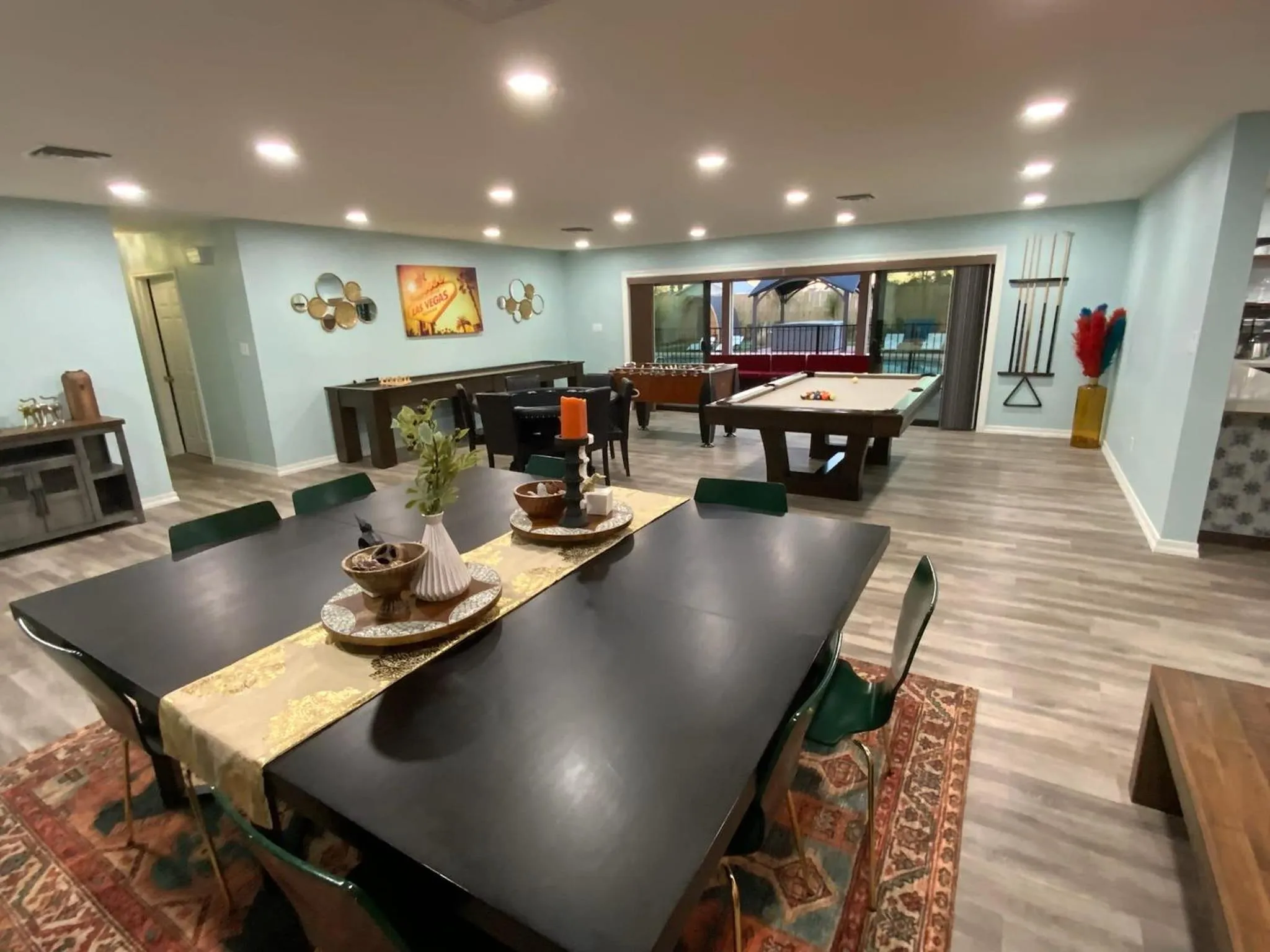 Game Room in Buddha Mansion Luxury Resort - 8BR Modern, HotTub, Huge pool, Sauna, BBQ grill, Game Room