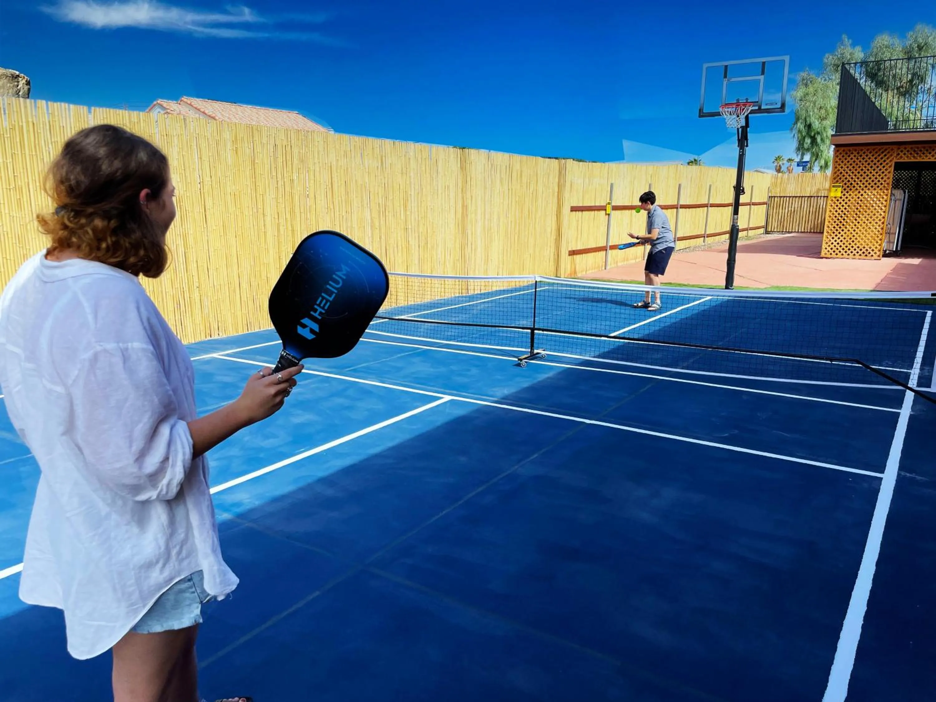 Tennis court in Buddha Mansion Luxury Resort - 8BR Modern, HotTub, Huge pool, Sauna, BBQ grill, Game Room