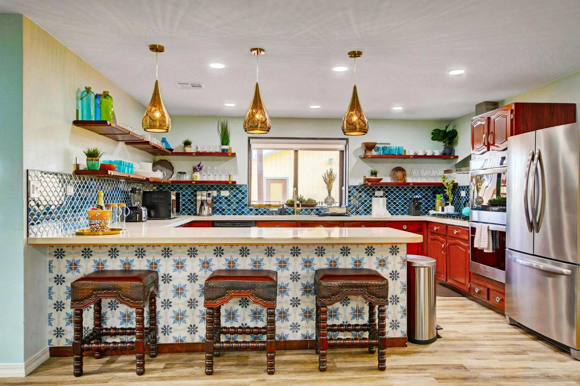 Kitchen or kitchenette in Buddha Mansion Luxury Resort - 8BR Modern, HotTub, Huge pool, Sauna, BBQ grill, Game Room