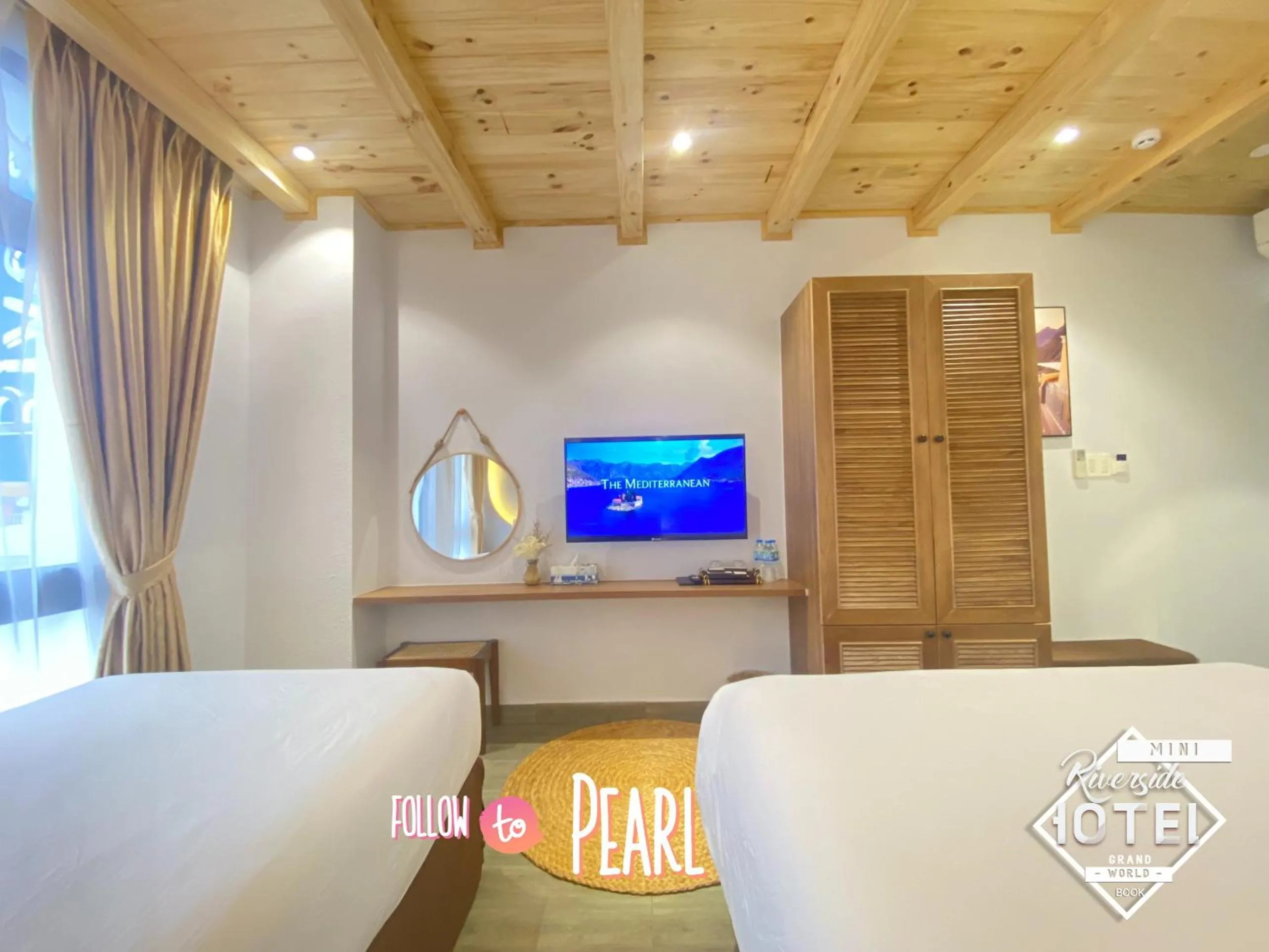 Bedroom, Bed in Riverside Mini Hotel Grand World Phu Quoc