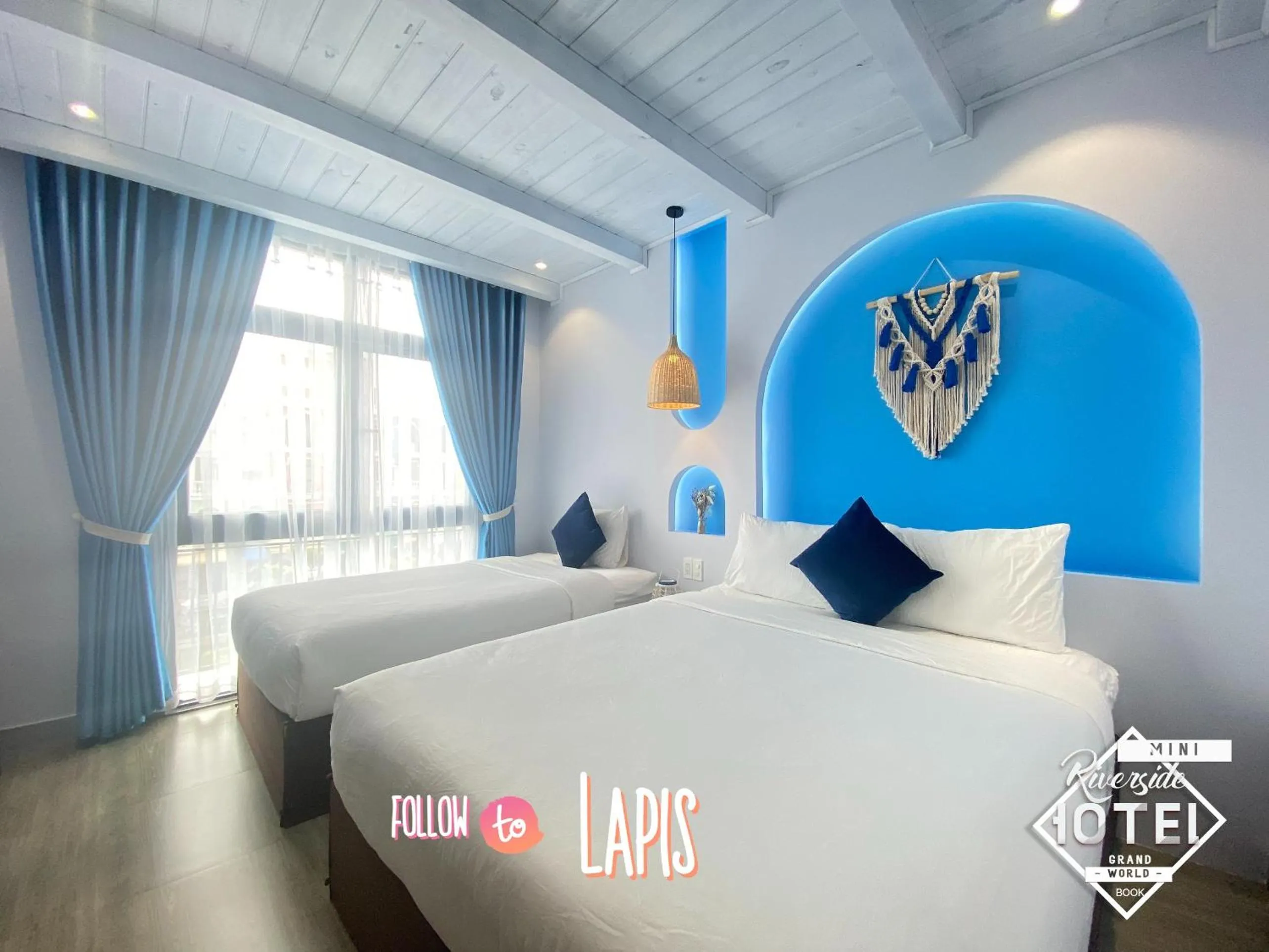 Bedroom, Bed in Riverside Mini Hotel Grand World Phu Quoc