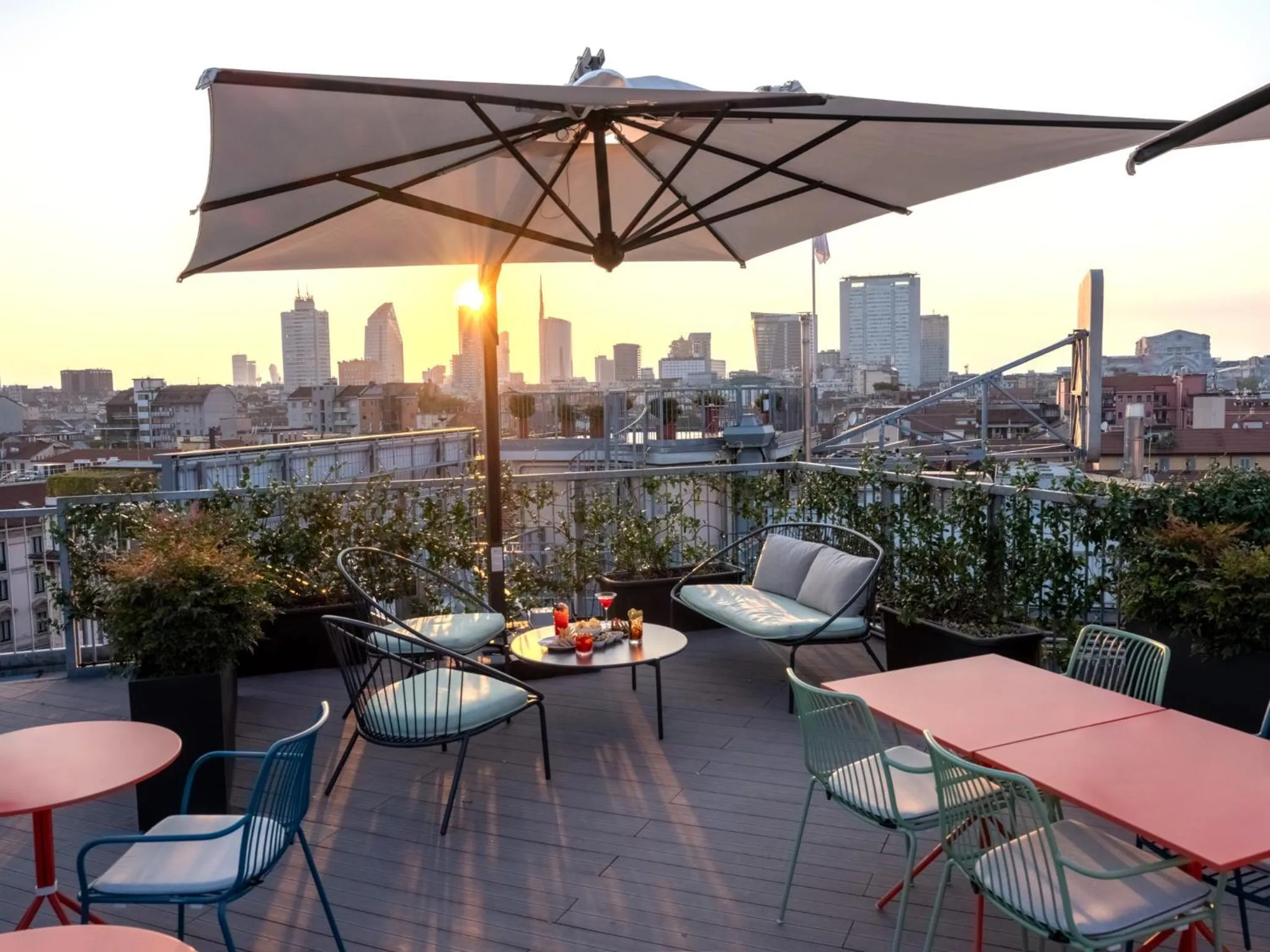 Balcony/Terrace in UNA Hotels Galles Milano