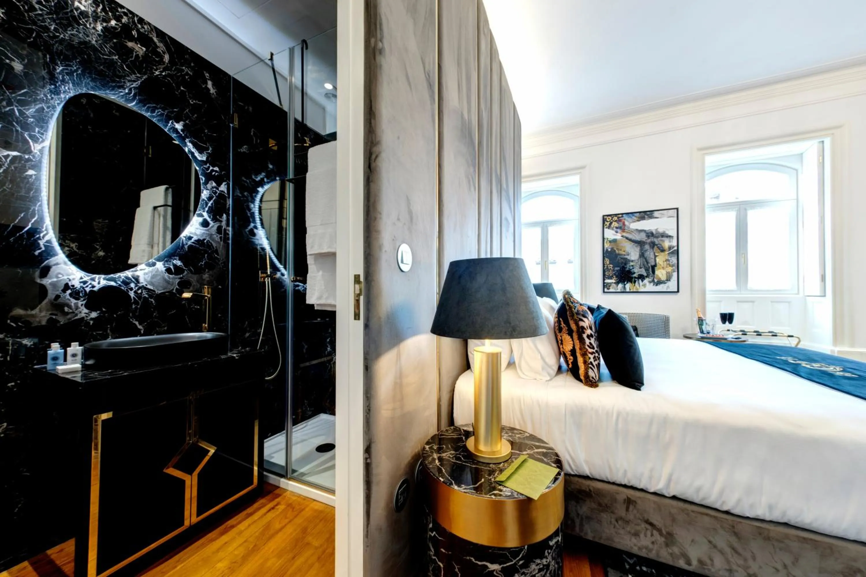 Bathroom, Bed in 1877 Estrela Palace