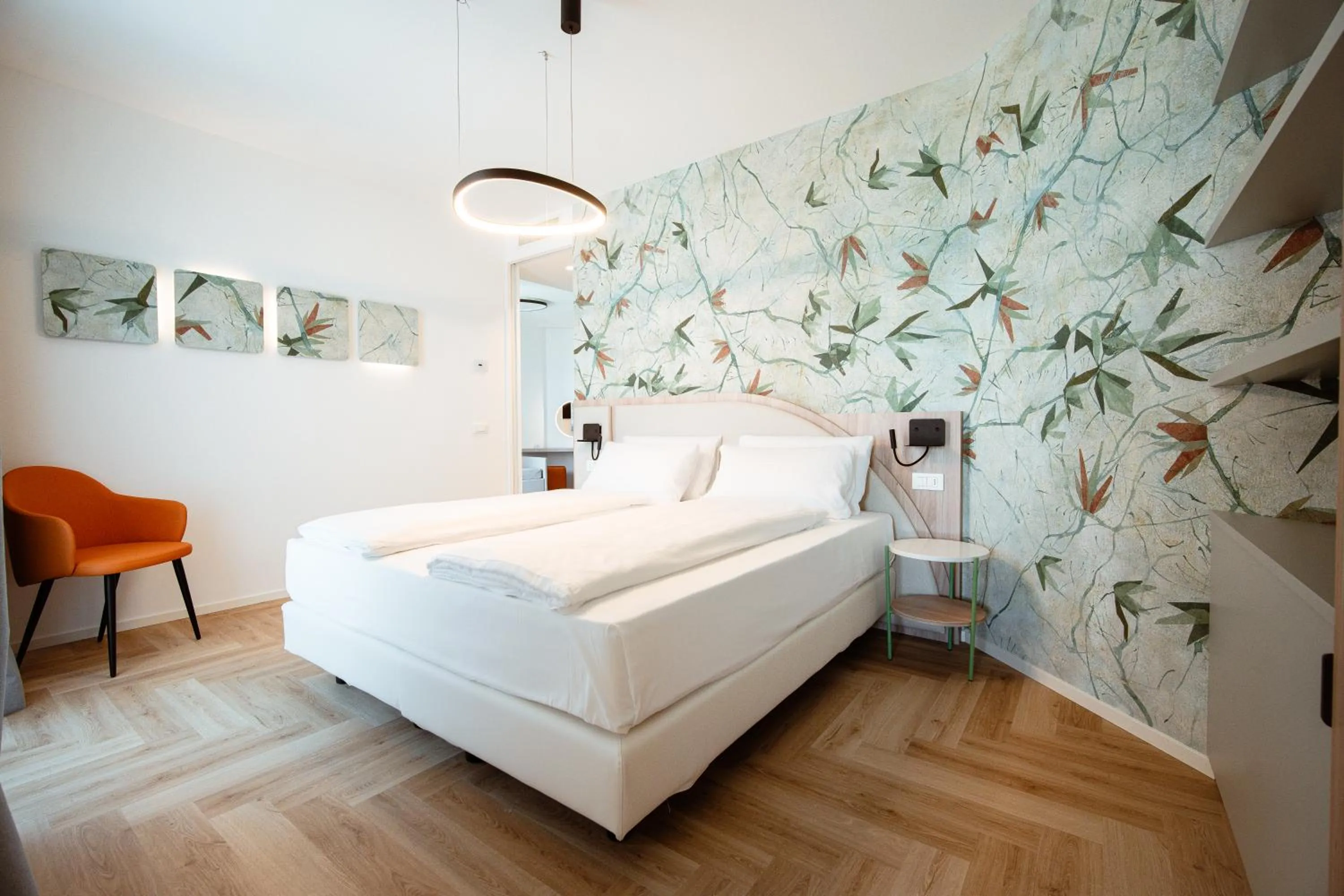 Bed in Hotel Cavalieri Palace & Suites