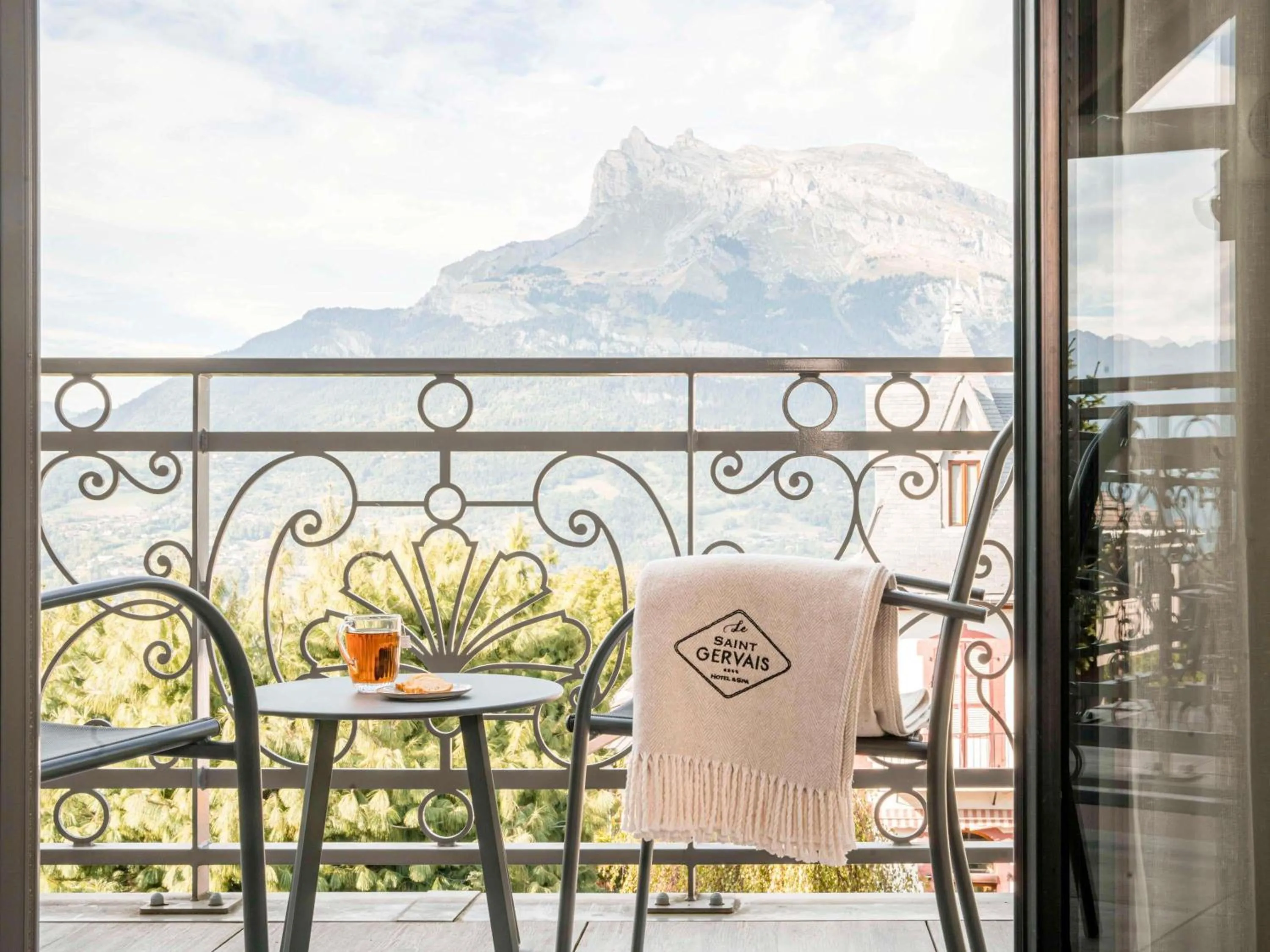 Bedroom in Le Saint Gervais Hotel & Spa Handwritten Collection