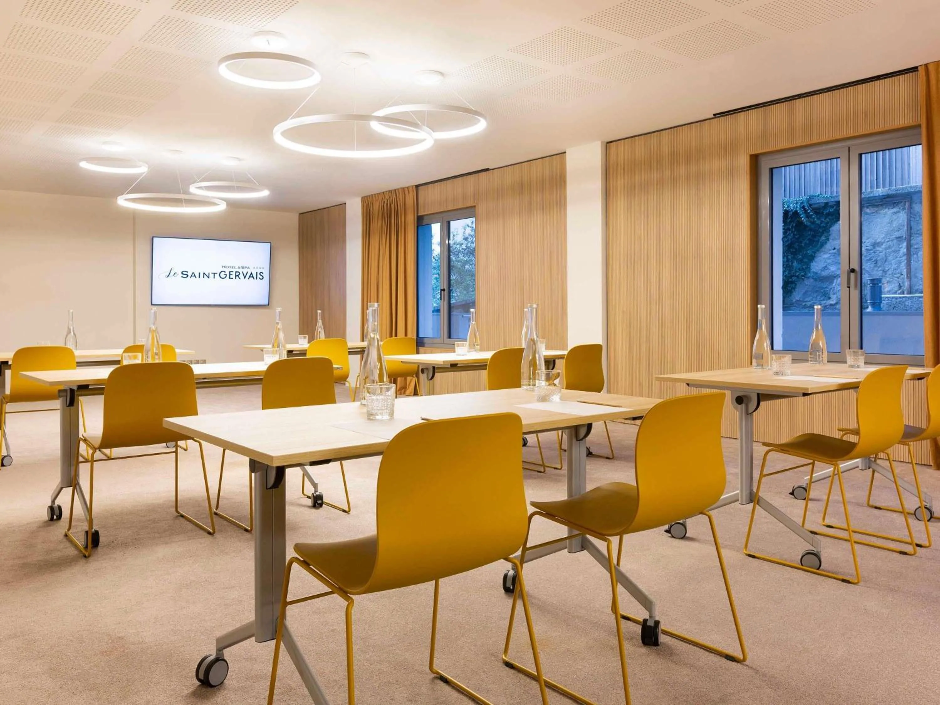 Meeting/conference room in Le Saint Gervais Hotel & Spa Handwritten Collection