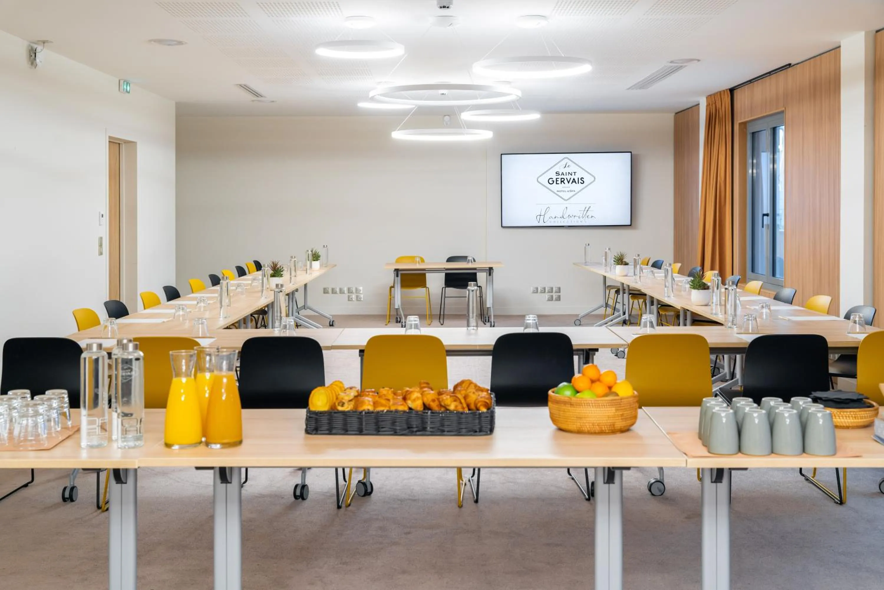 Meeting/conference room in Le Saint Gervais Hotel & Spa Handwritten Collection