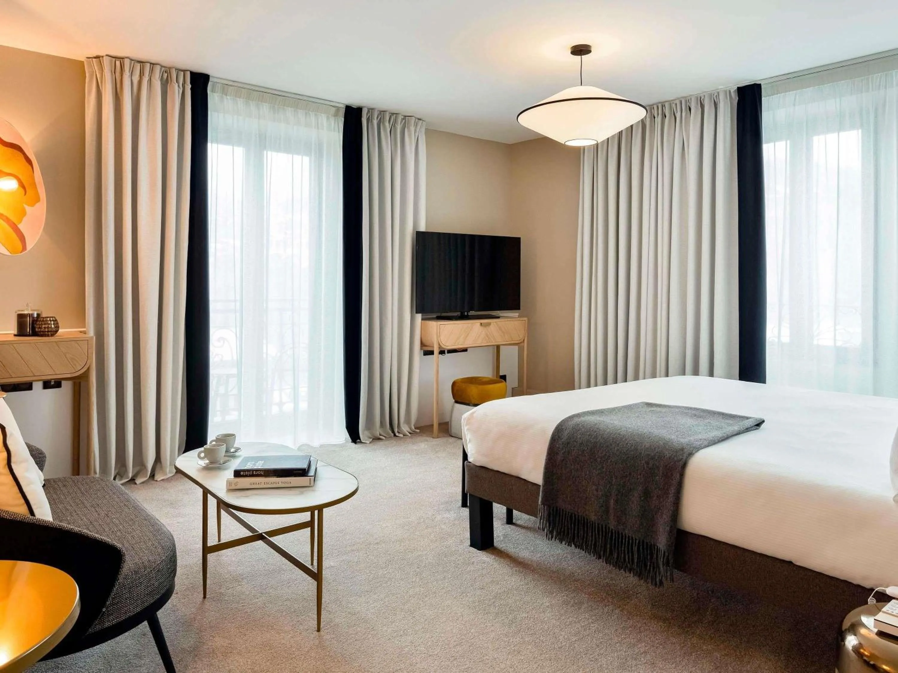 Bedroom, Bed in Le Saint Gervais Hotel & Spa Handwritten Collection