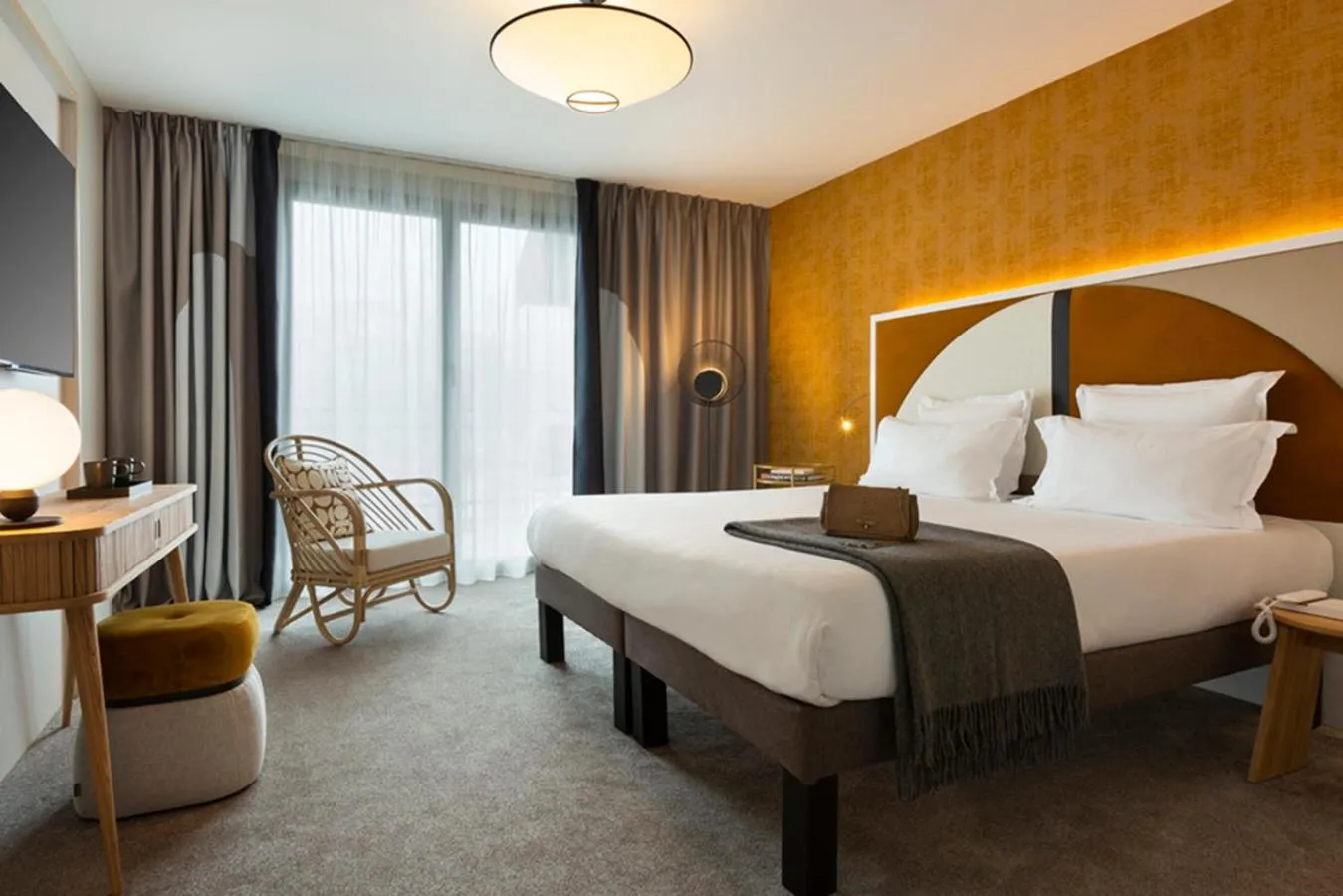 Bedroom, Bed in Le Saint Gervais Hotel & Spa Handwritten Collection