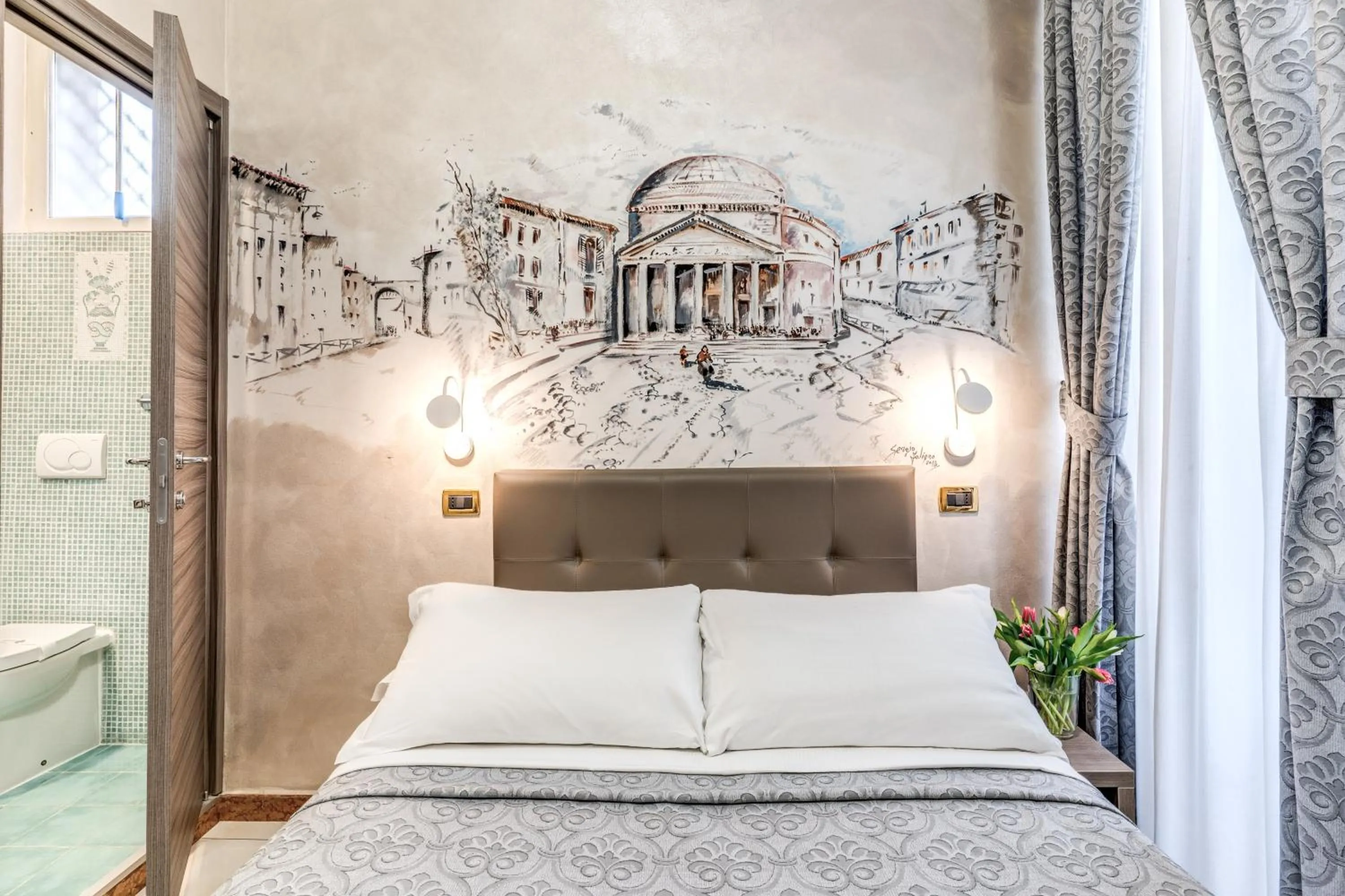 Bed in Hotel Centro Cavour Roma