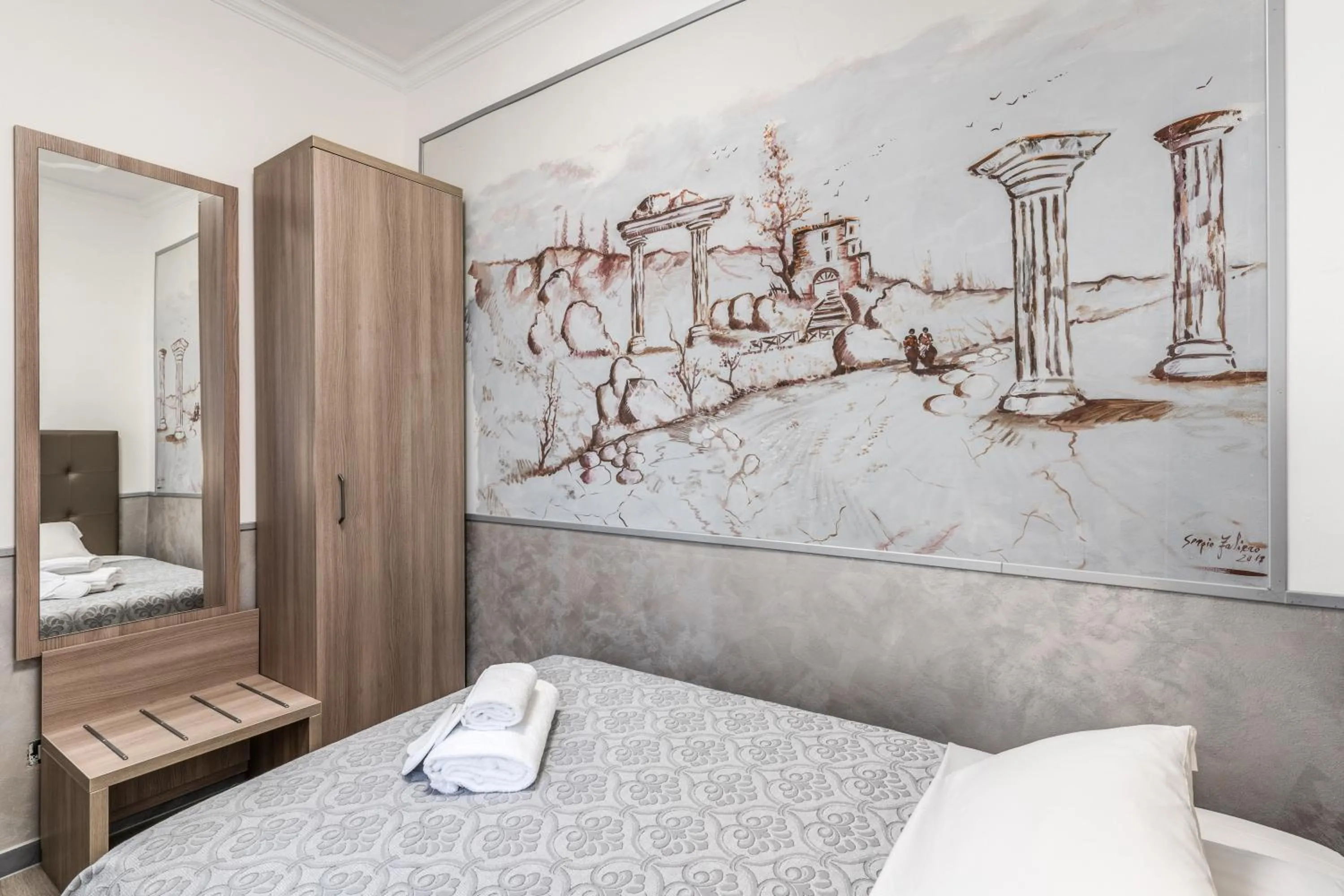 Bed in Hotel Centro Cavour Roma