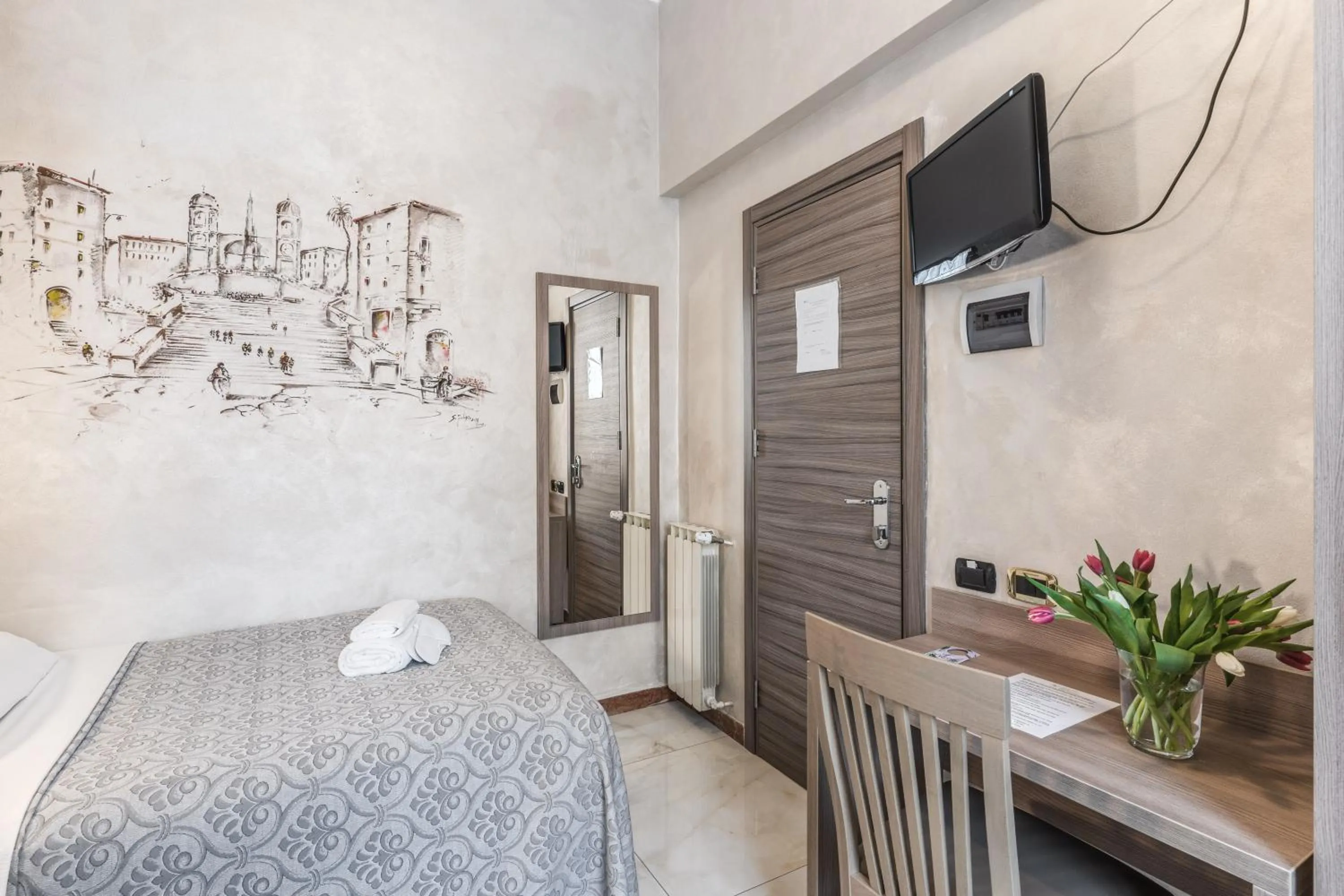 Bed in Hotel Centro Cavour Roma