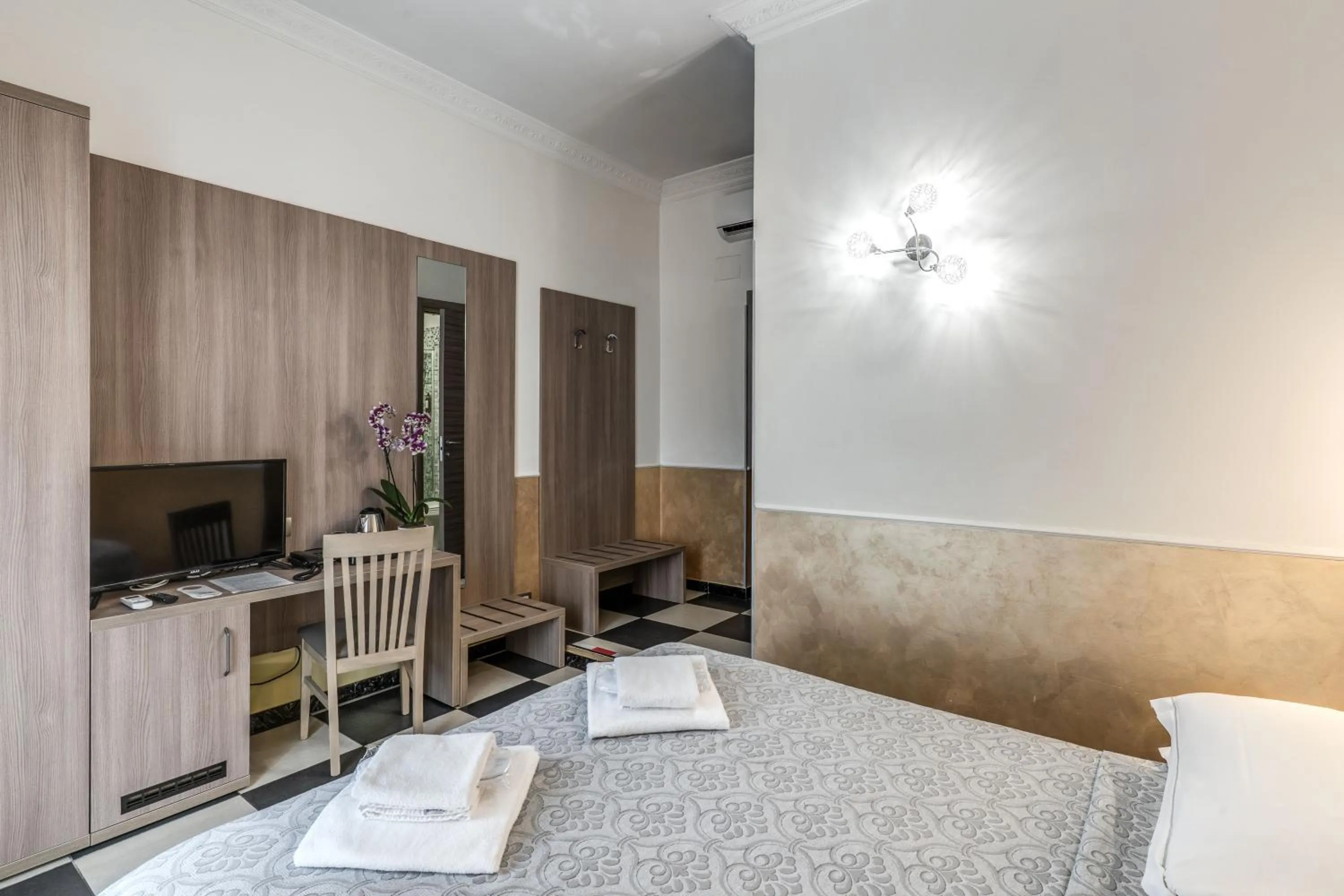 Bed in Hotel Centro Cavour Roma