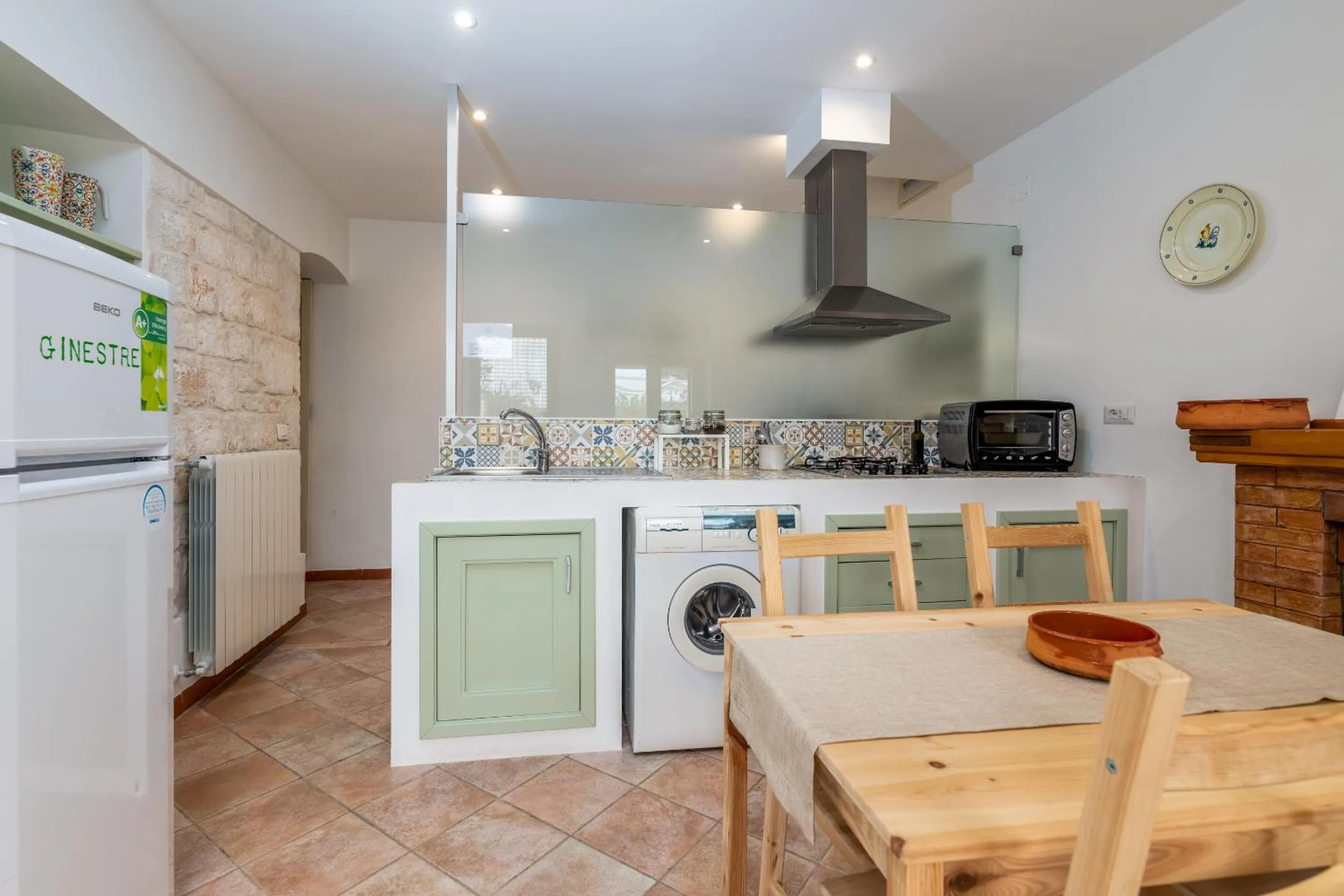 Kitchen or kitchenette in La Casèdde