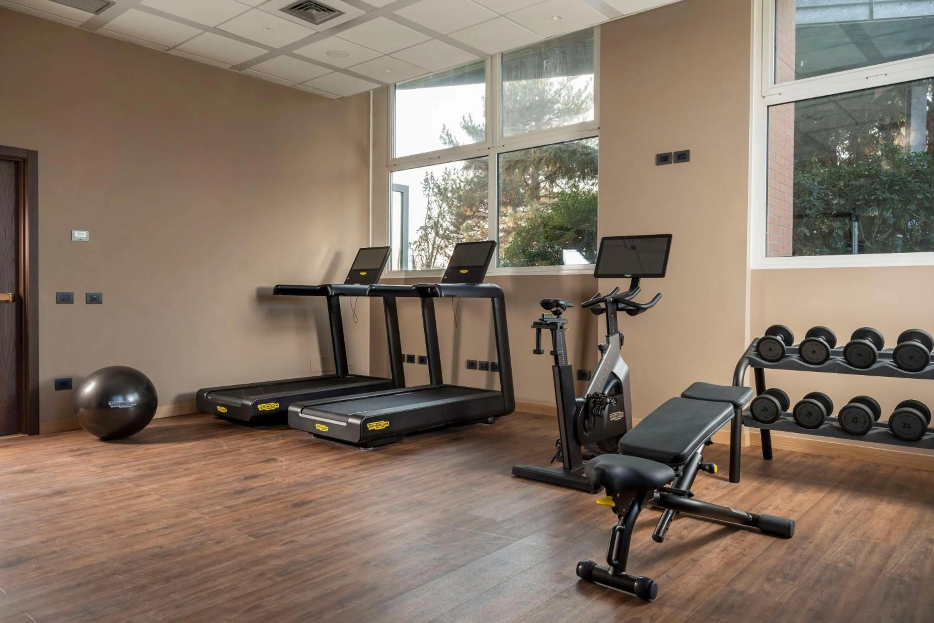 Fitness centre/facilities in Hilton Garden Inn Bologna North