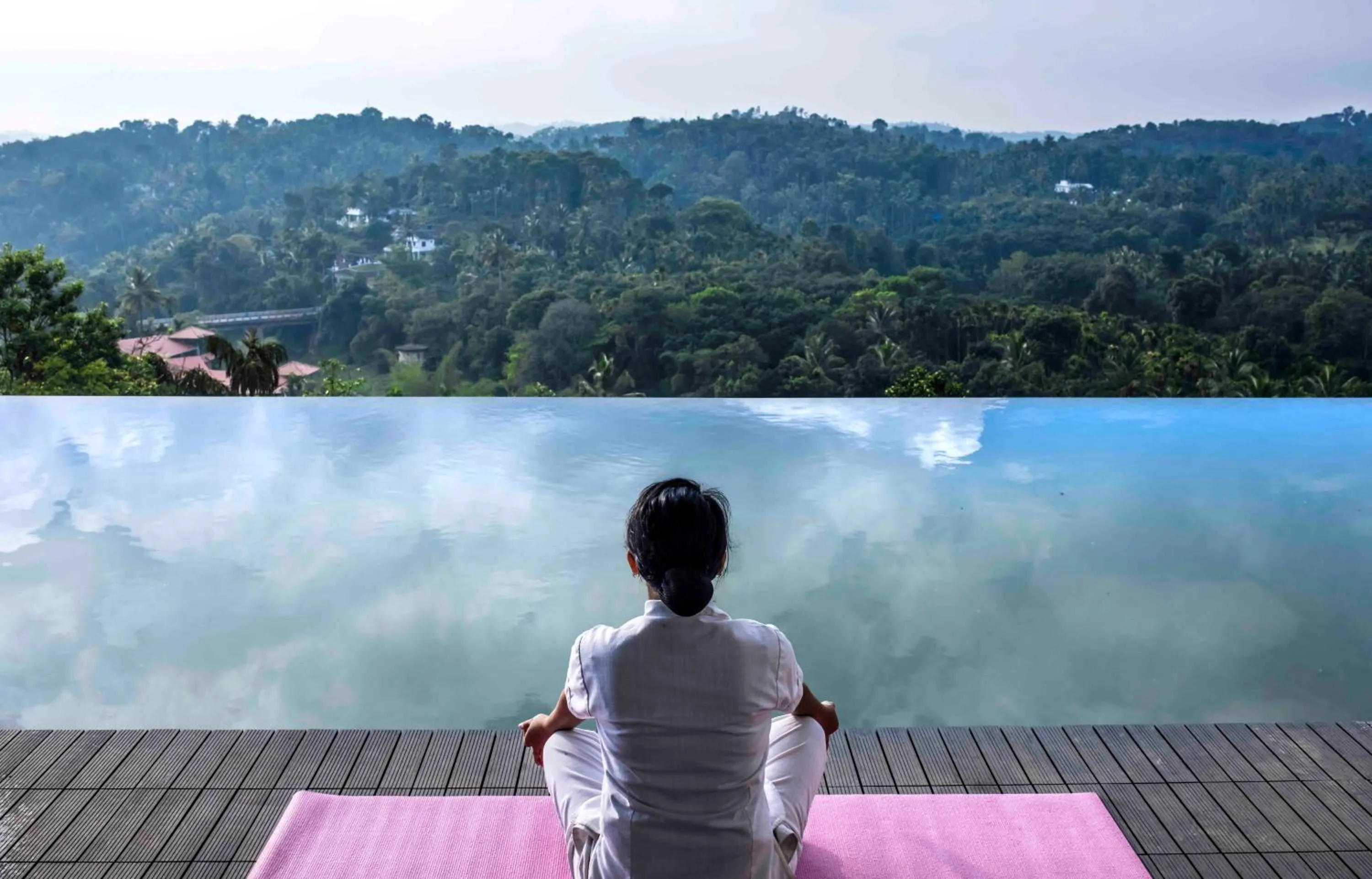 Swimming pool in GReaT Trails Wayanad by GRT Hotels