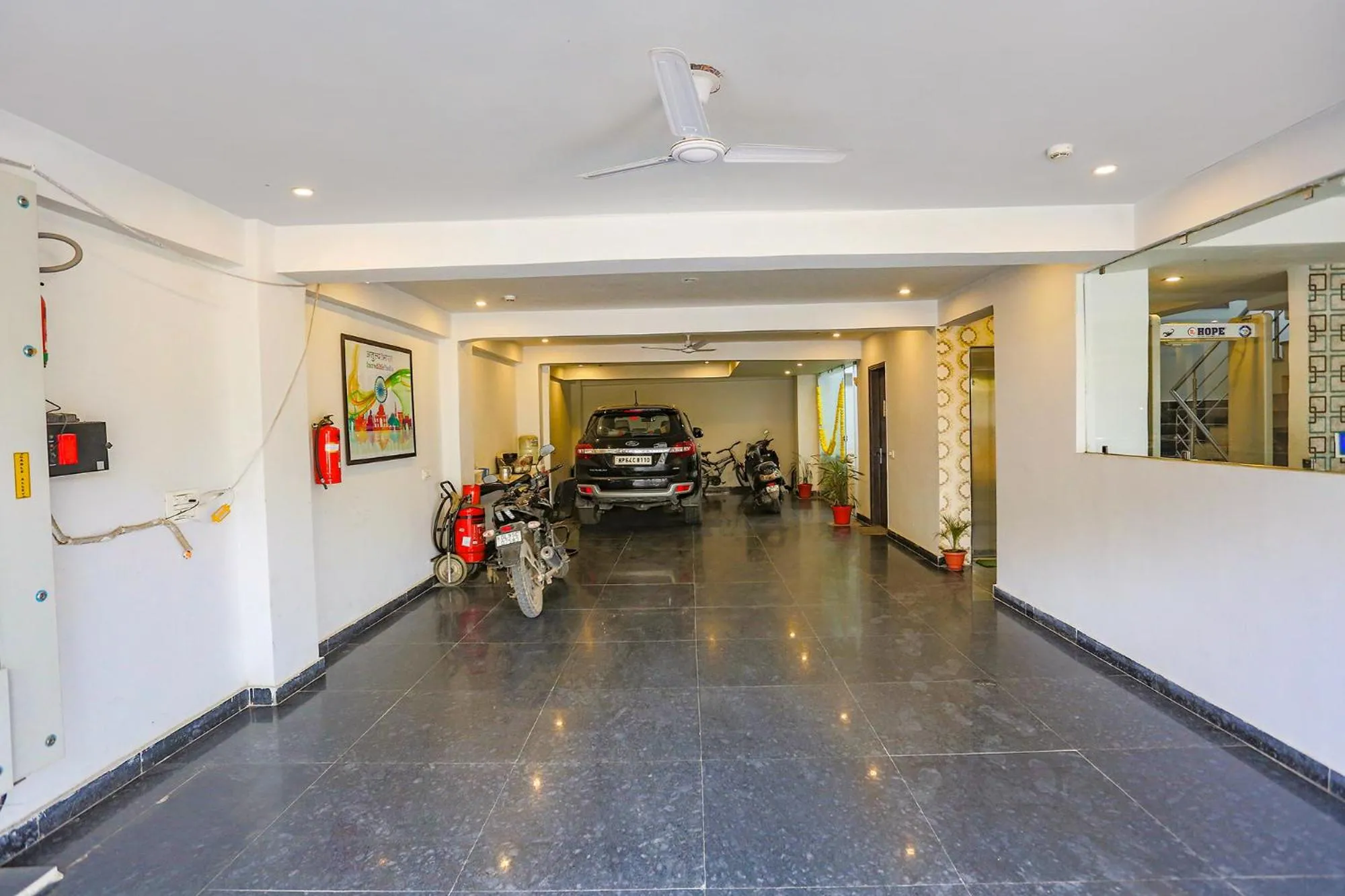 Parking in FabExpress Novel Suites - Nr Yashobhoomi Convention Centre