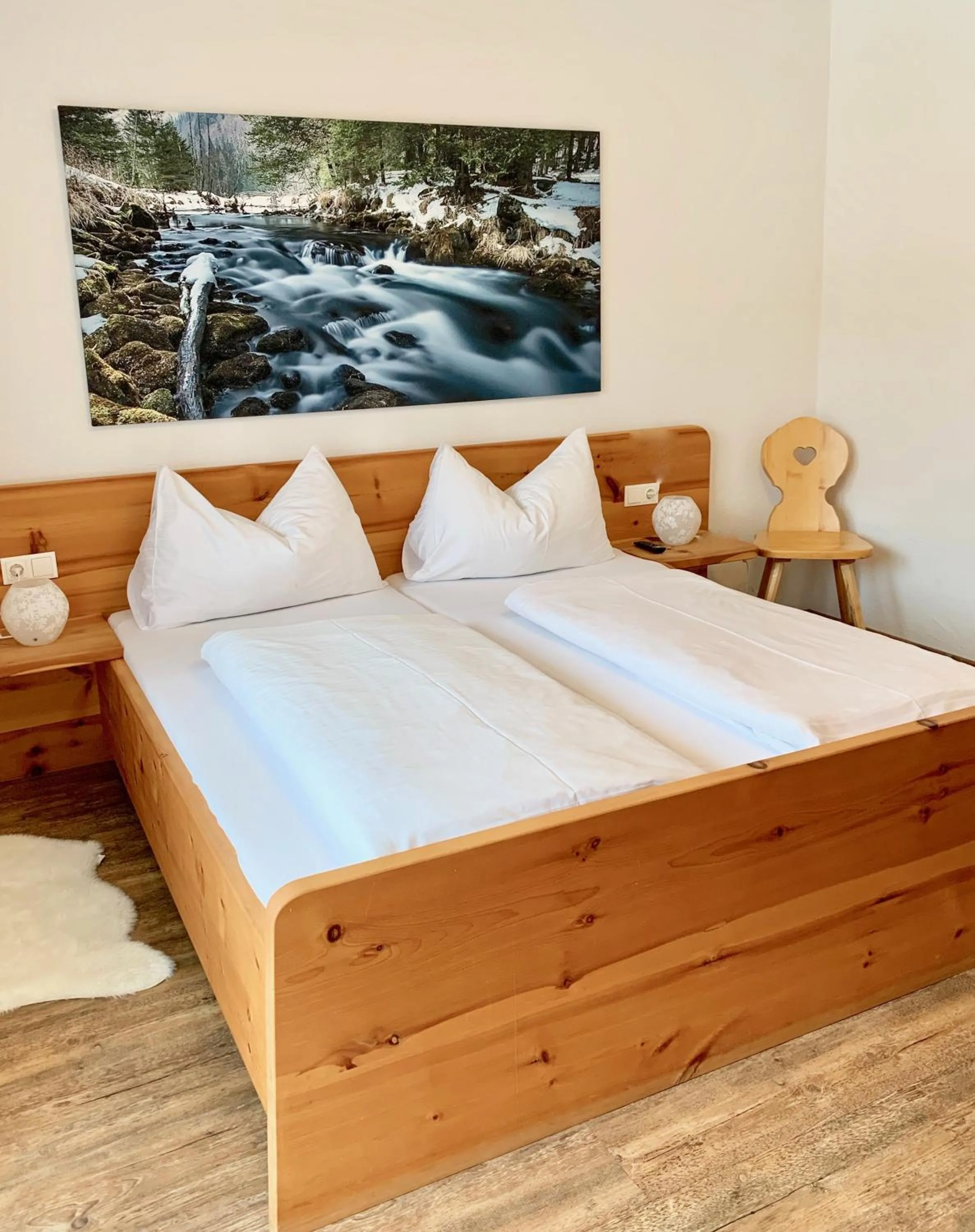 Photo of the whole room, Bed in AlpenChalet Mitterberg