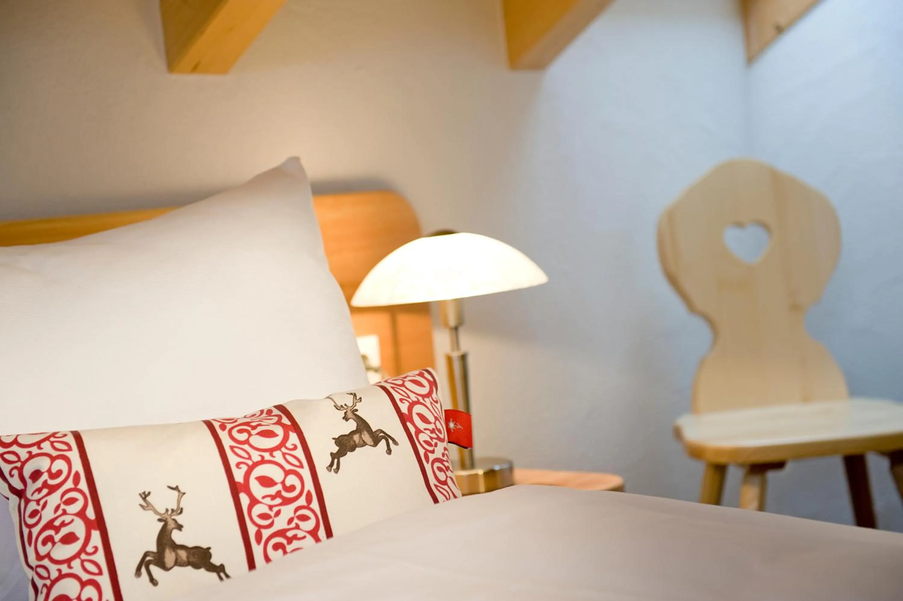 Decorative detail, Bed in AlpenChalet Mitterberg