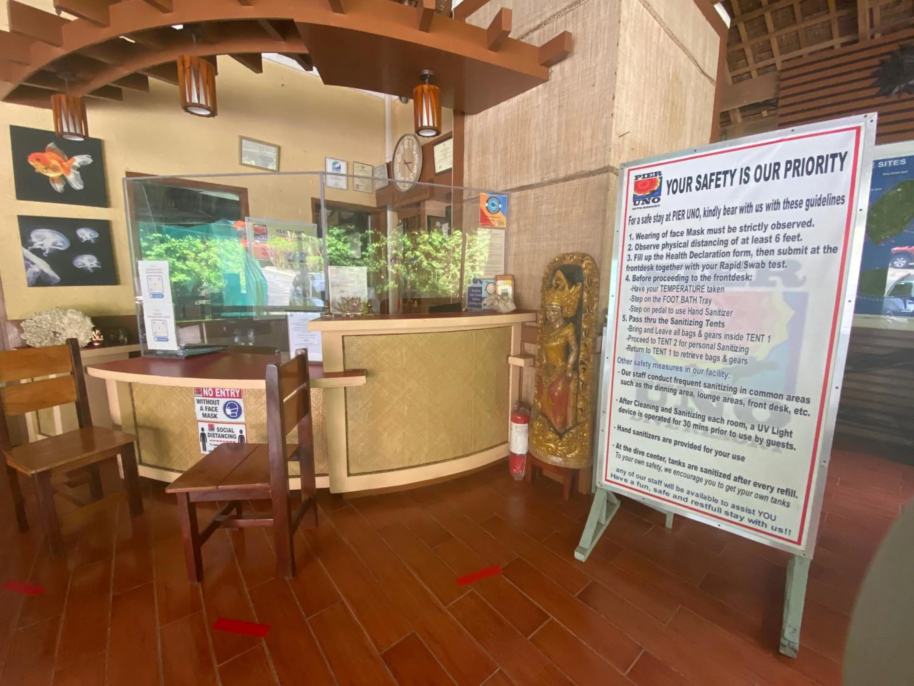 Lobby or reception in Pier Uno Dive Resort powered by Cocotel
