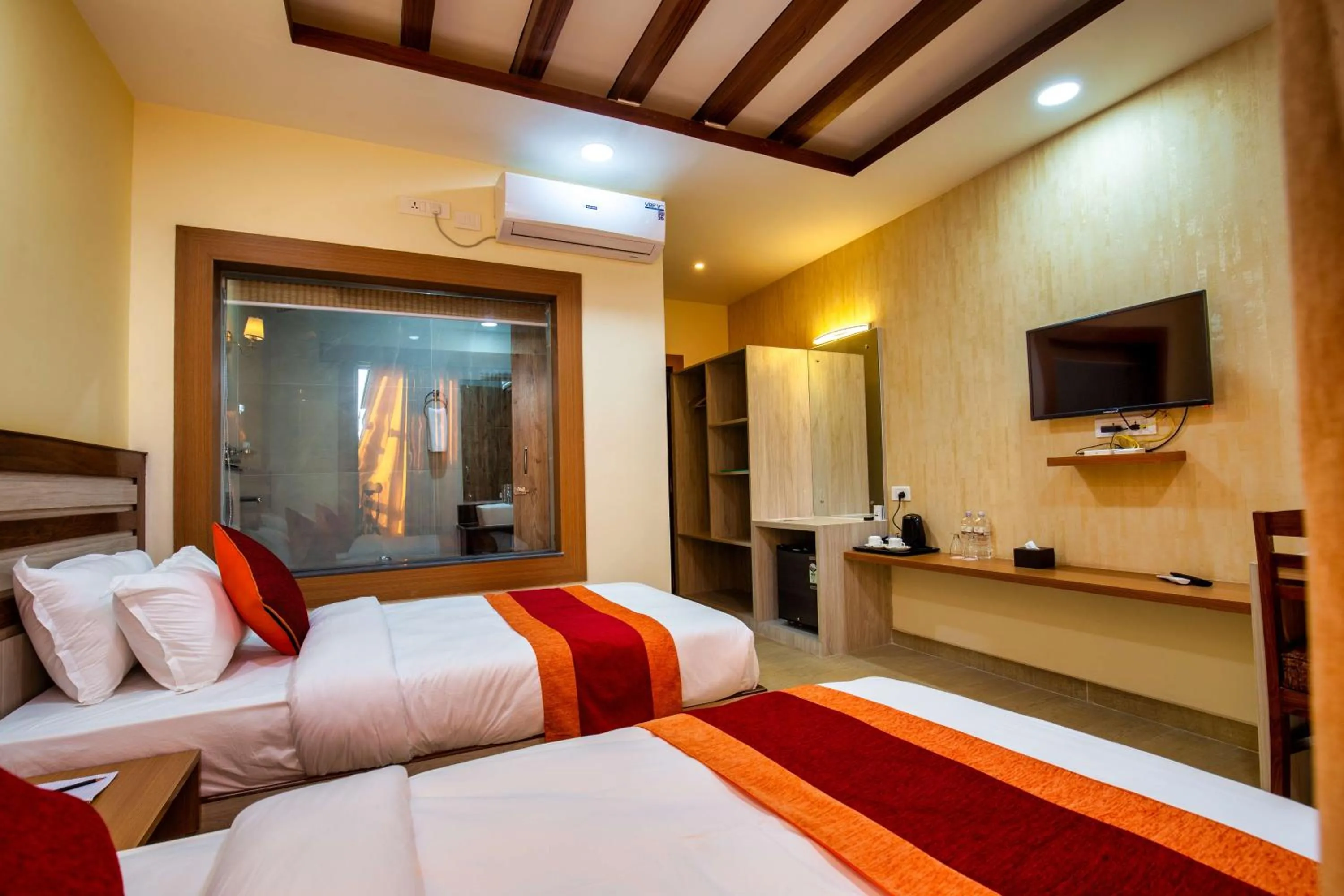 Photo of the whole room, Bed in Chitwan Midtown Hotel