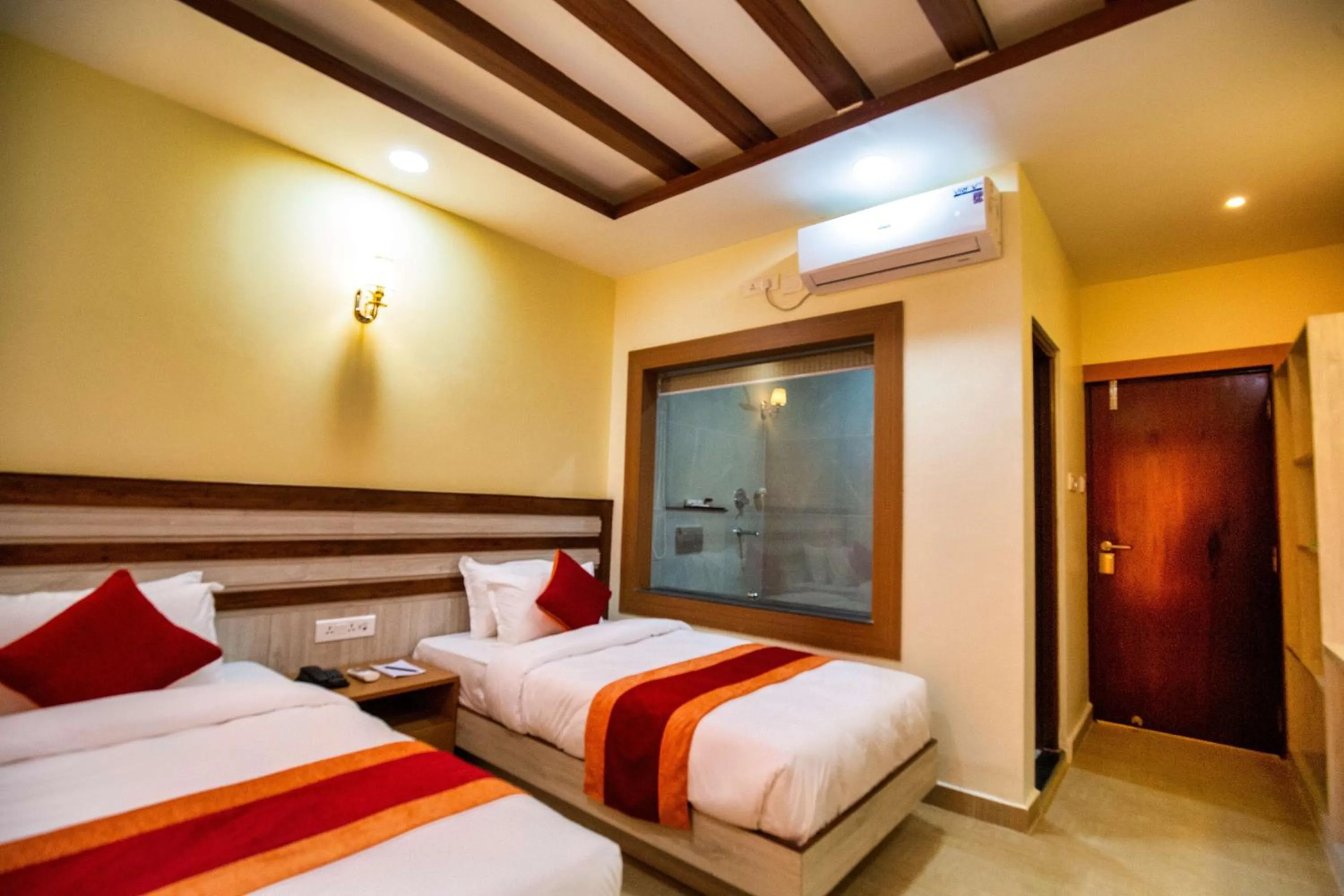 Bed in Chitwan Midtown Hotel