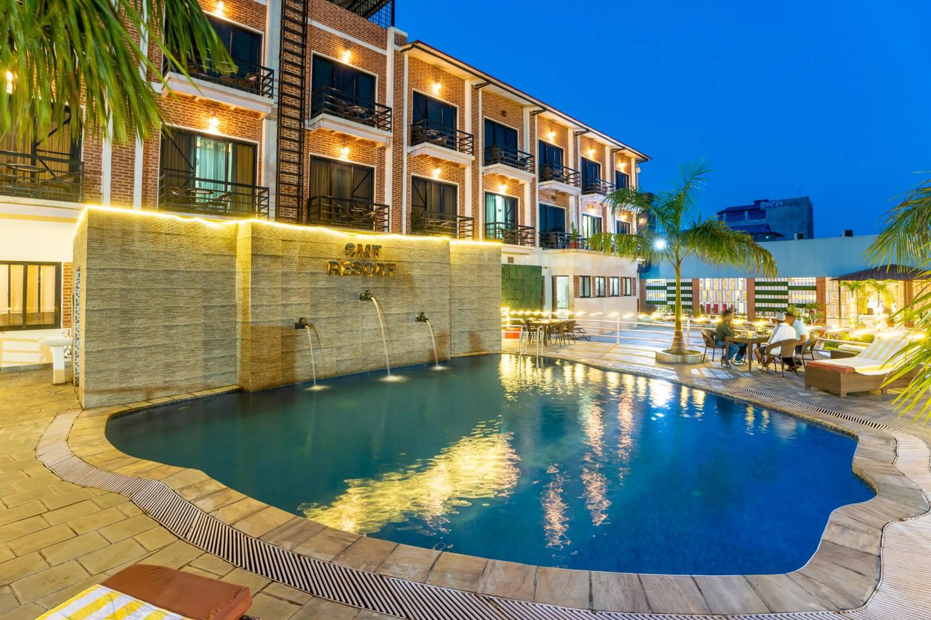 Pool view in Chitwan Midtown Hotel