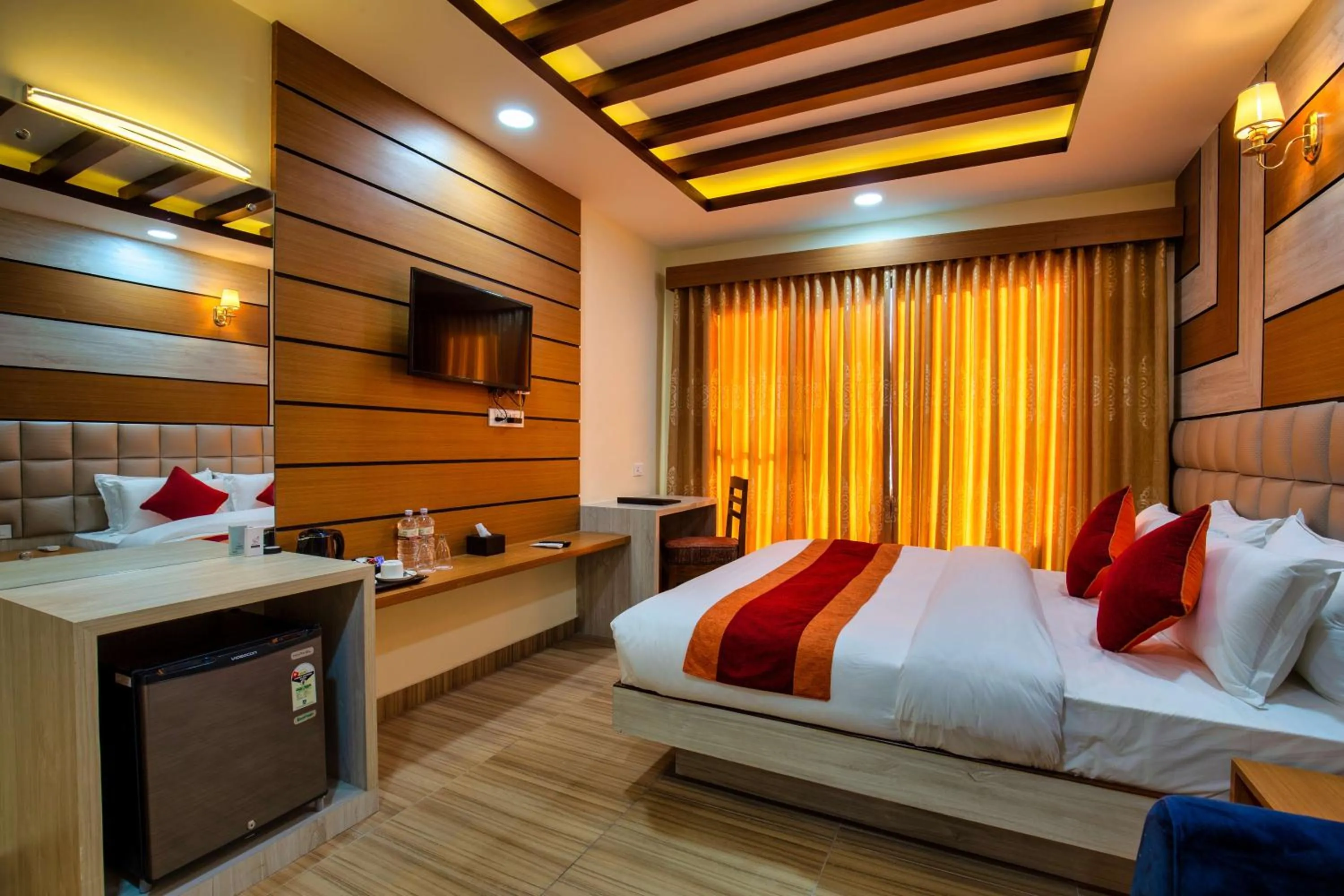 Photo of the whole room, Bed in Chitwan Midtown Hotel