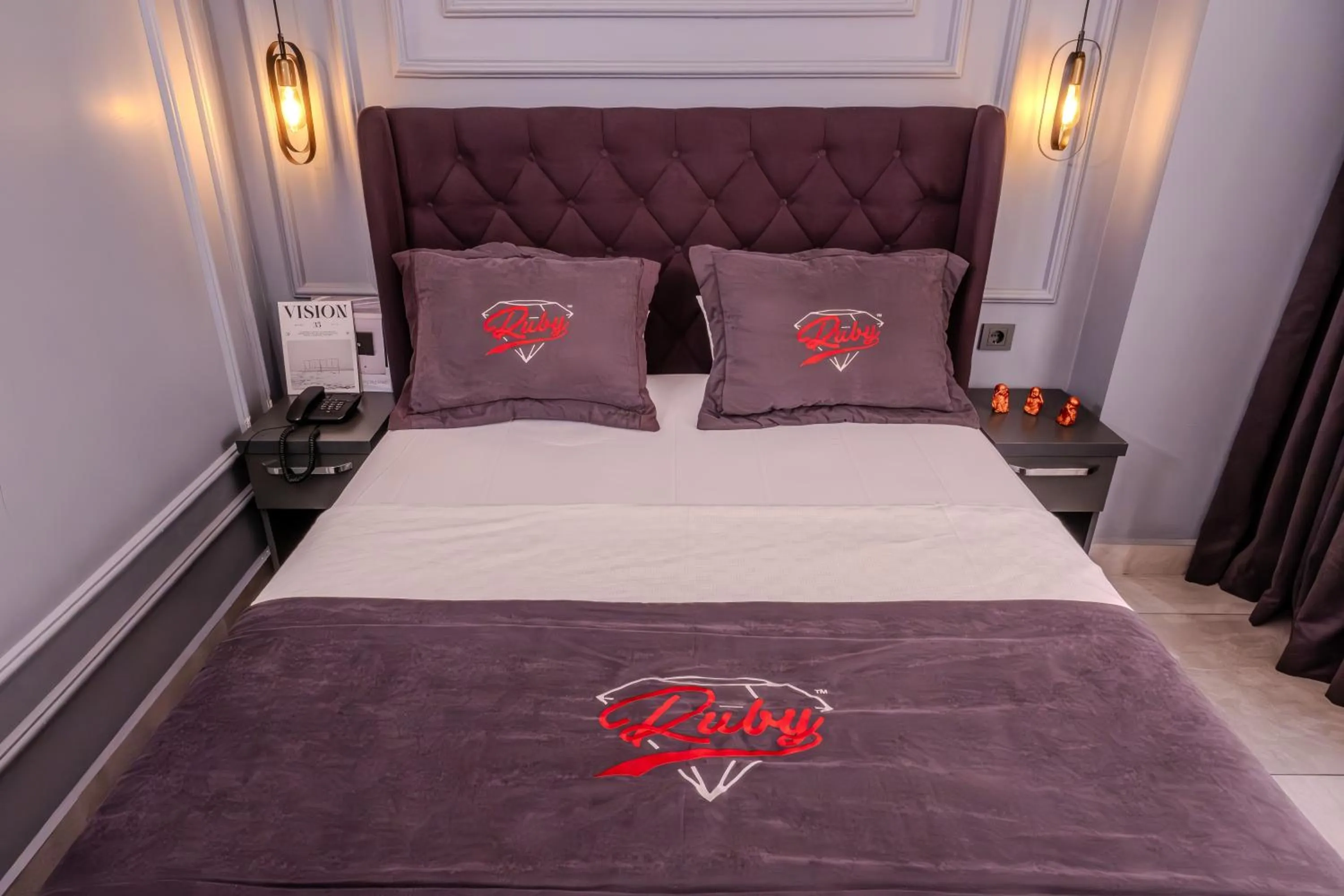 Bed in Ruby Hotel