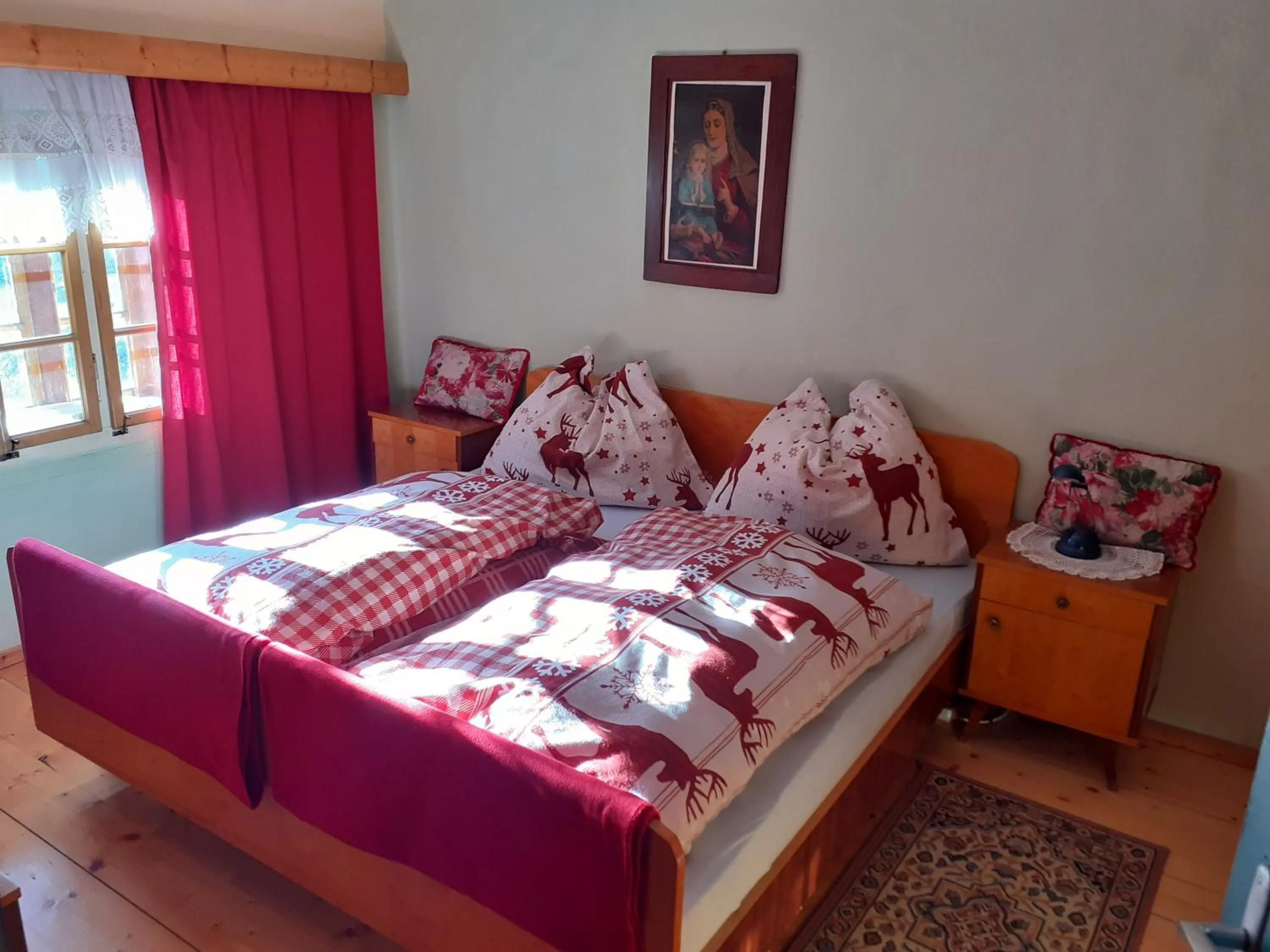 Bed in Ferienhaus Pirker