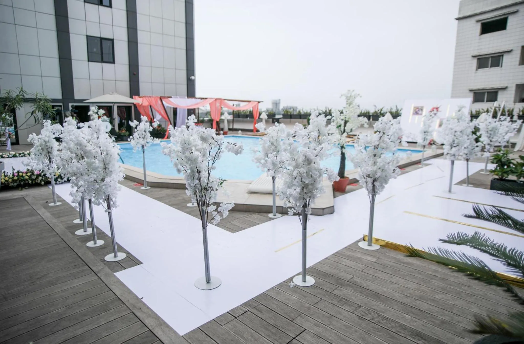 Pool view in Krystal Palace Douala