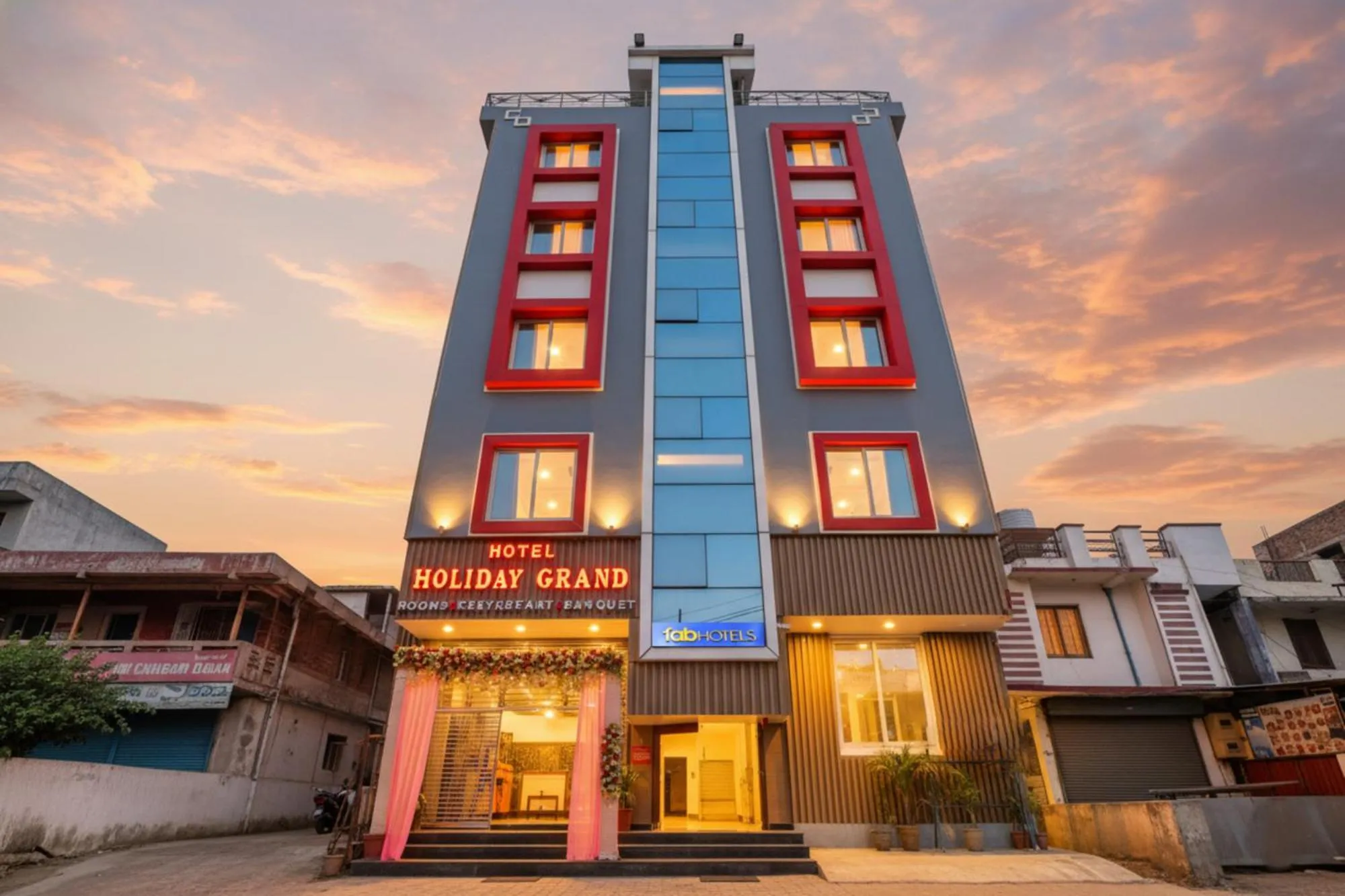 Property building in FabHotel Holiday Grand