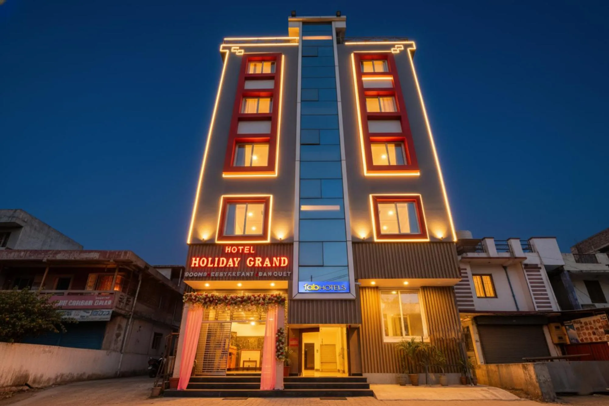 Property building in FabHotel Holiday Grand