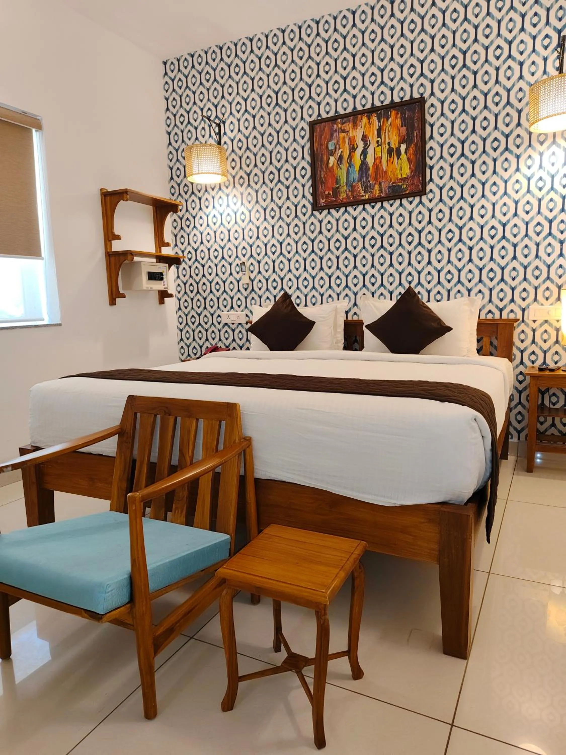 Bedroom, Bed in Hotel Aura by Woco Stays
