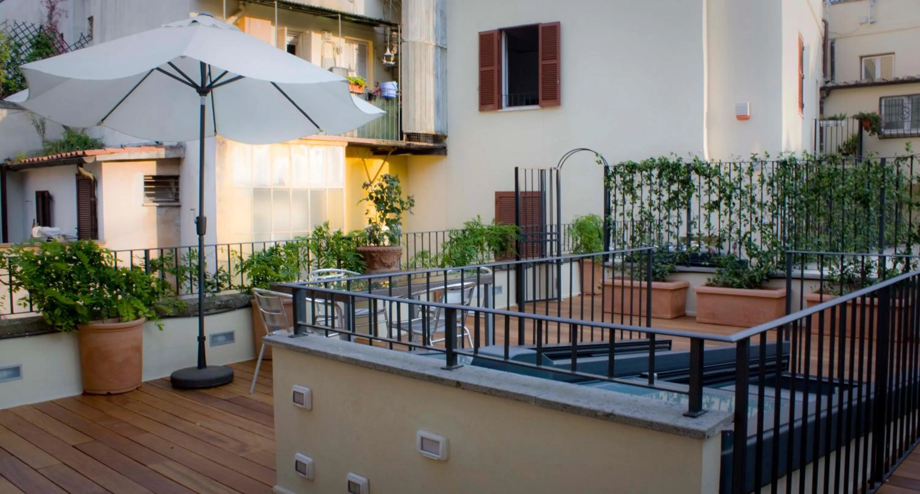 Balcony/Terrace in Nostromondo Ciancaleoni Palace
