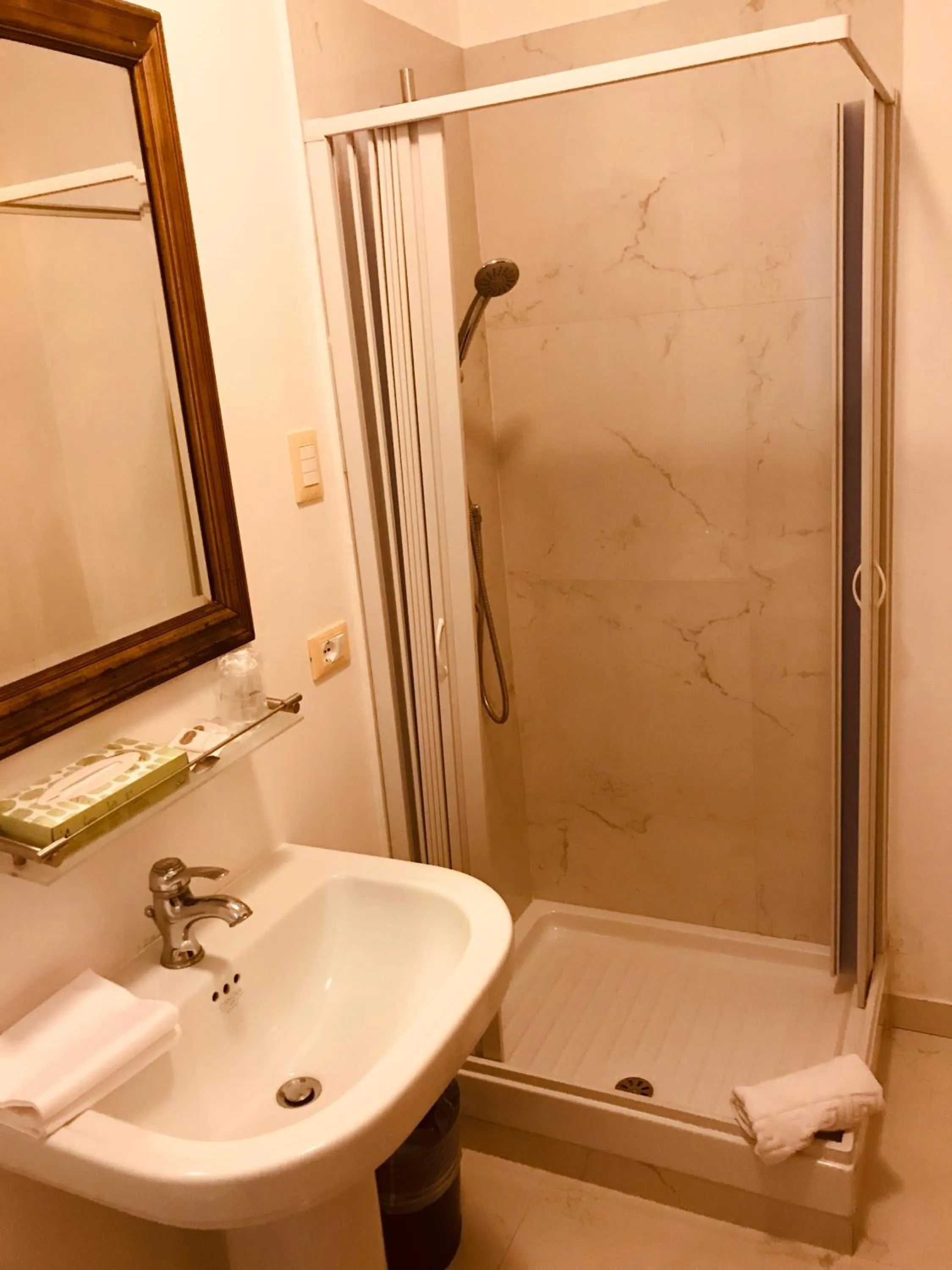 Shower in Hotel Virgilio