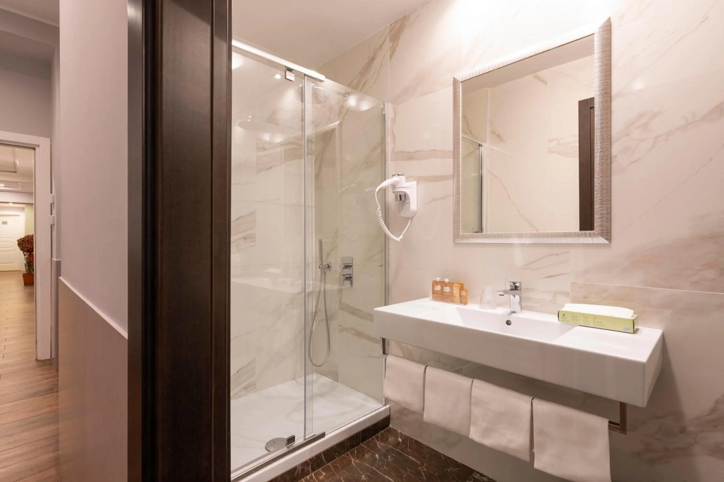 Shower in Hotel Virgilio