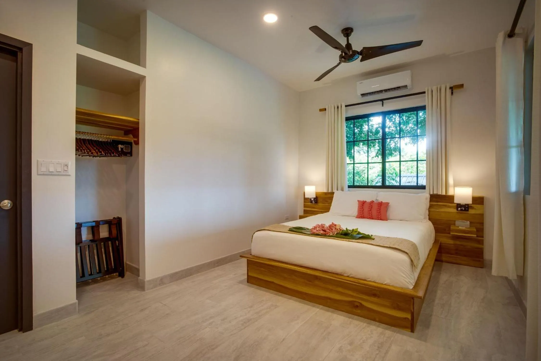 Bed in The Sea Glass Inn