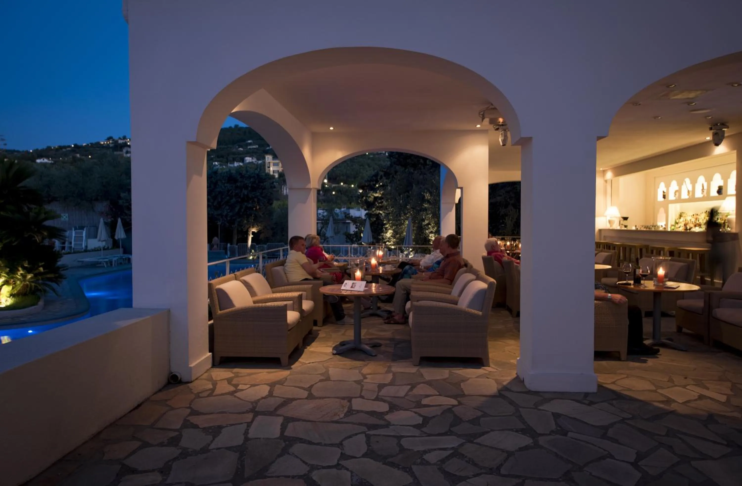 Patio in Grand Hotel Aminta