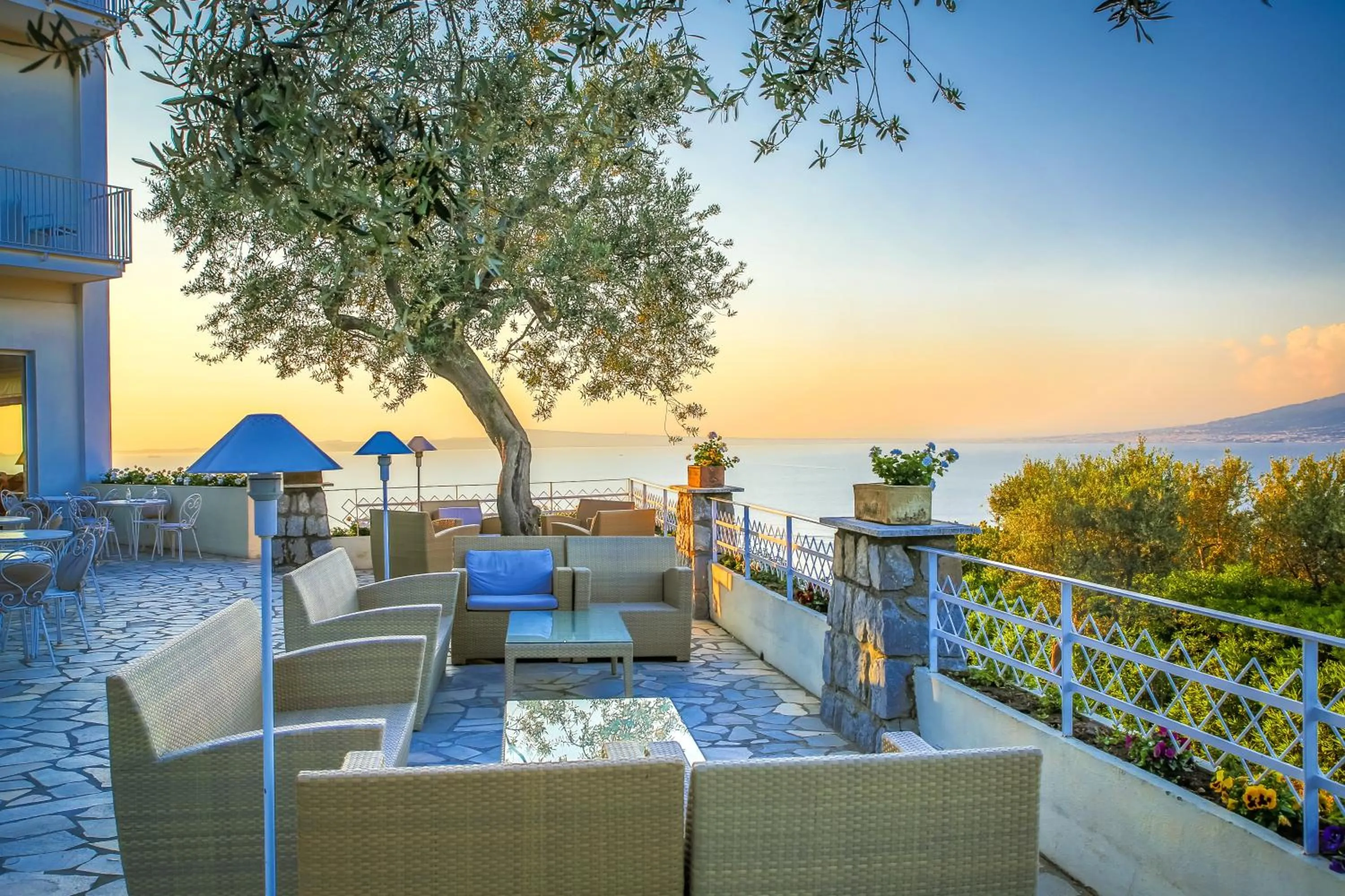 Patio in Grand Hotel Aminta