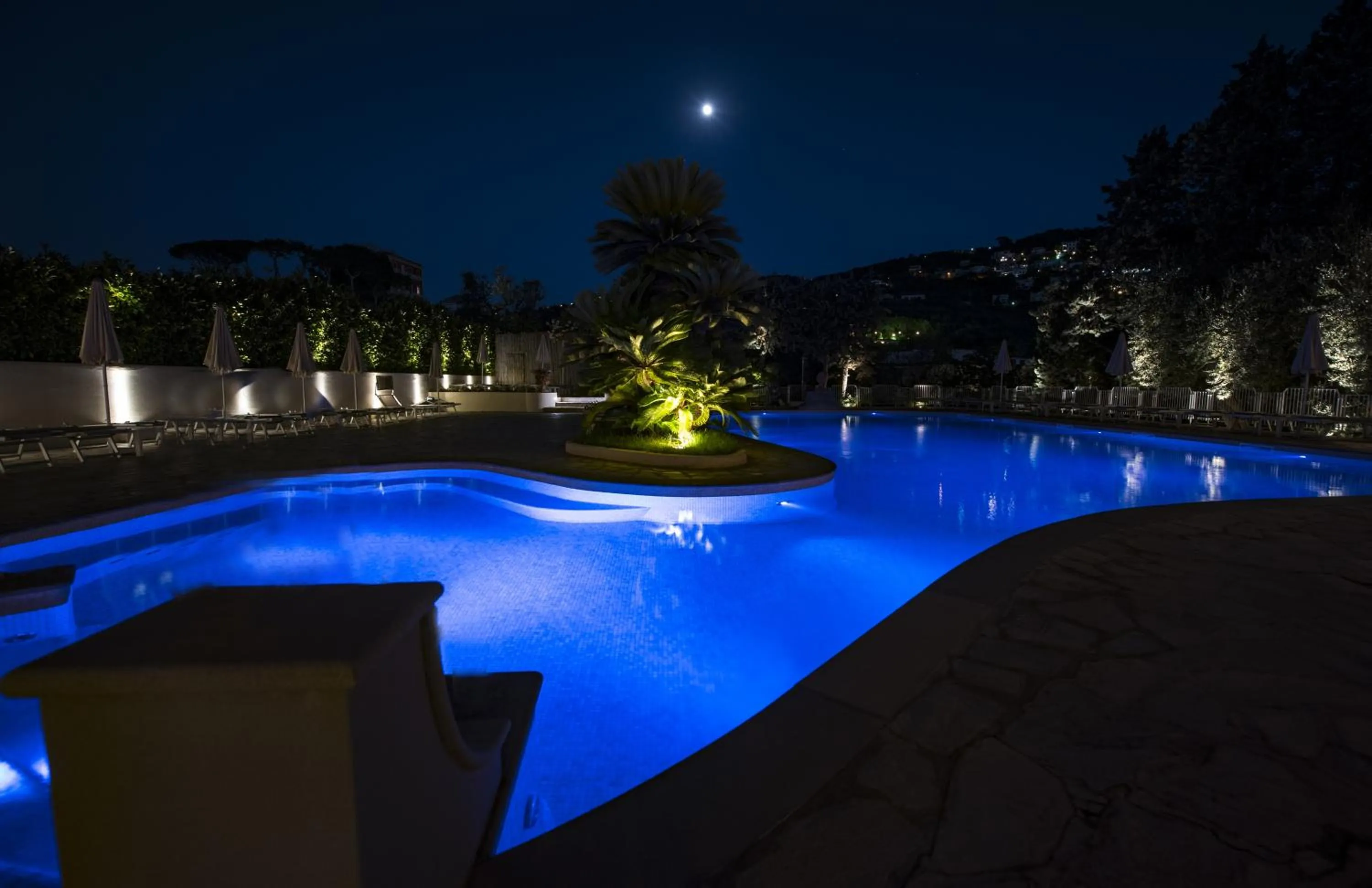 Pool view in Grand Hotel Aminta