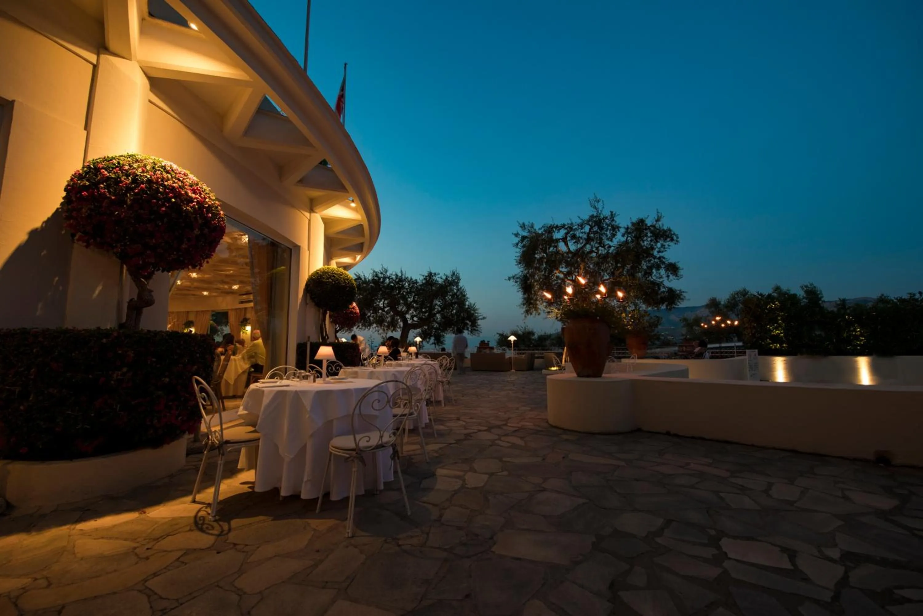 Patio in Grand Hotel Aminta