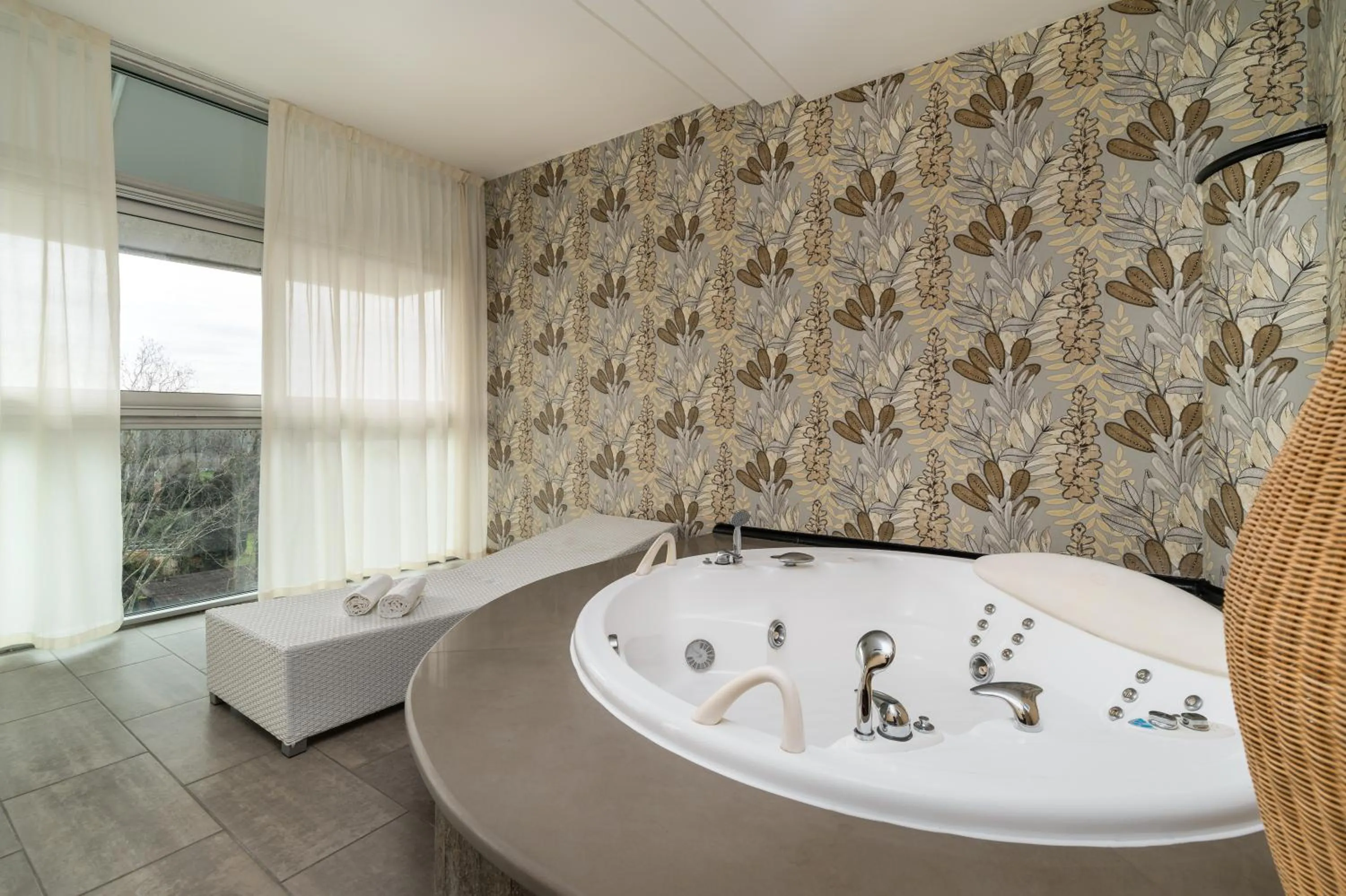 Bed in Hotel Antares Sport Beauty & Wellness