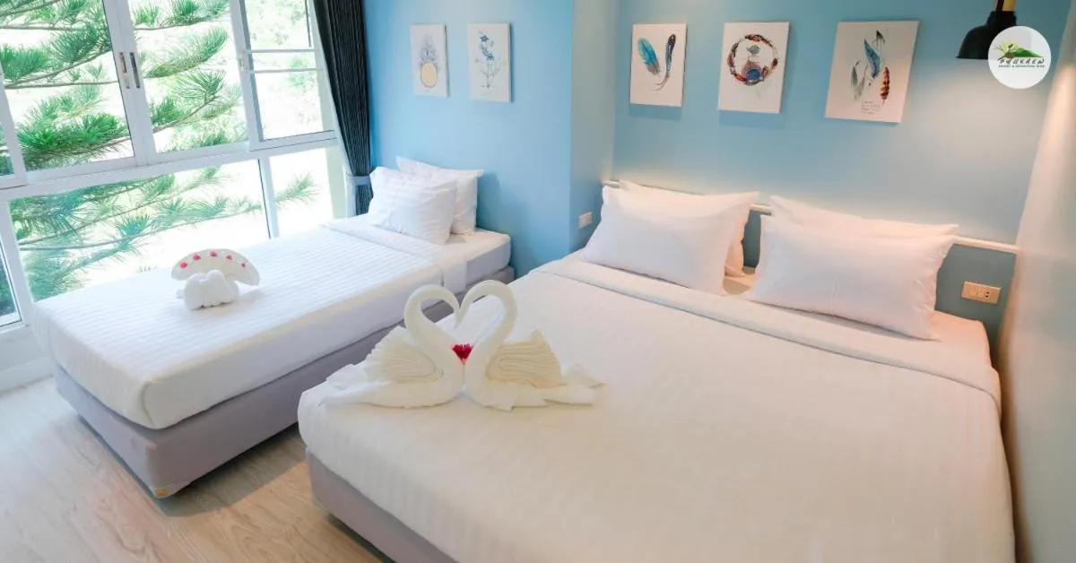 Bed in Phukaew Resort & Adventure Park