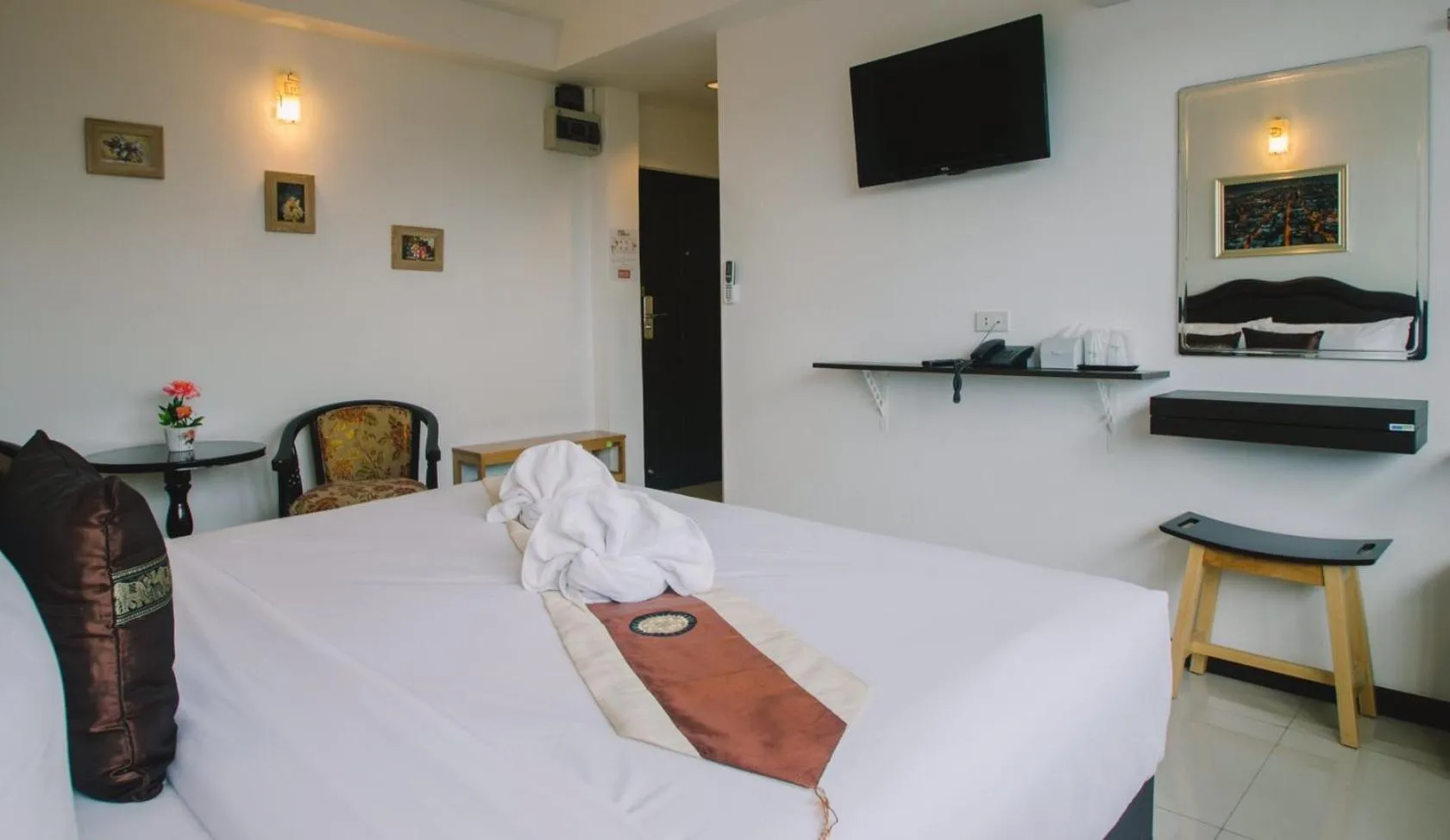 Bed in TH beach hotel