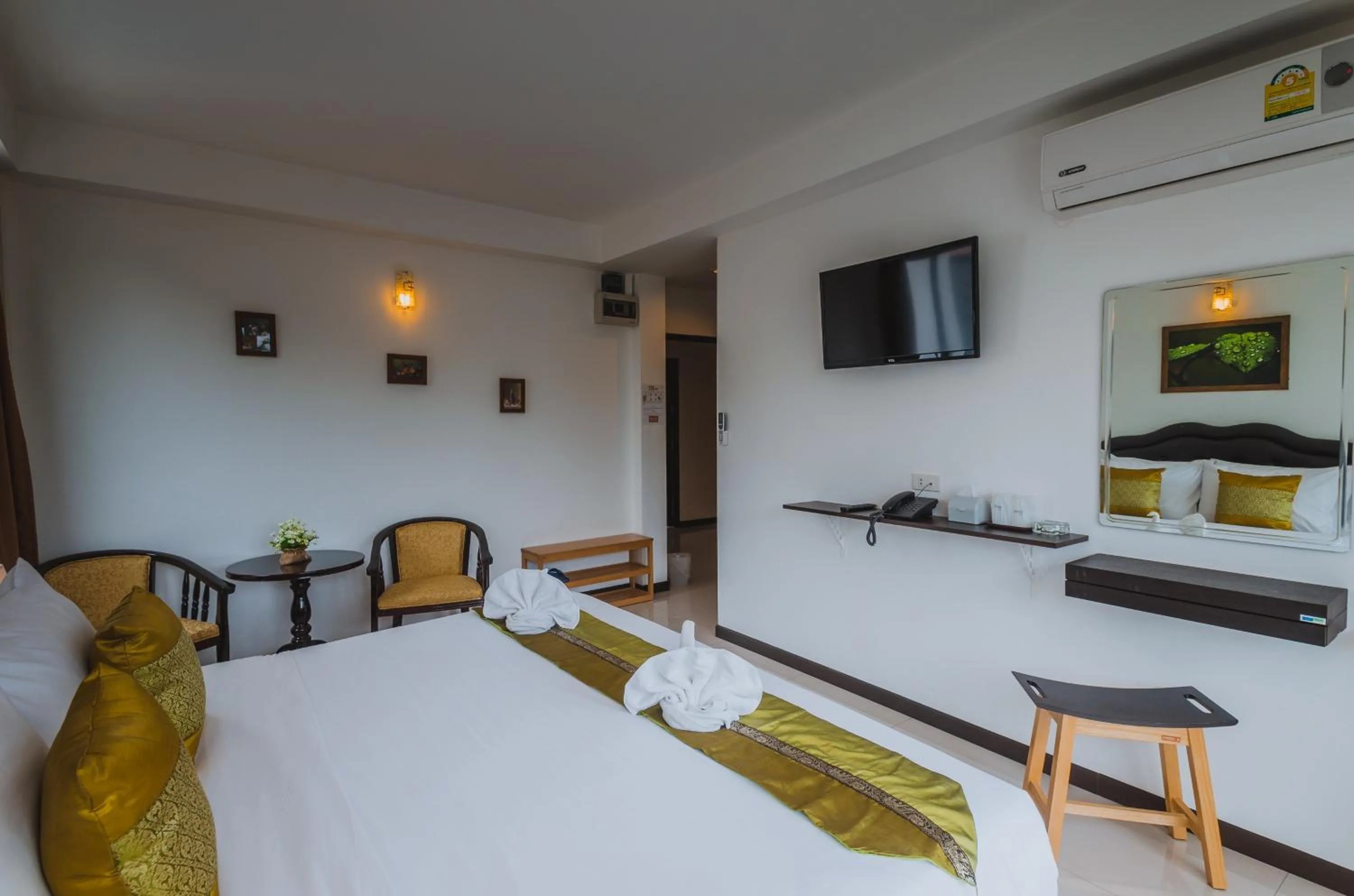 Bed in TH beach hotel