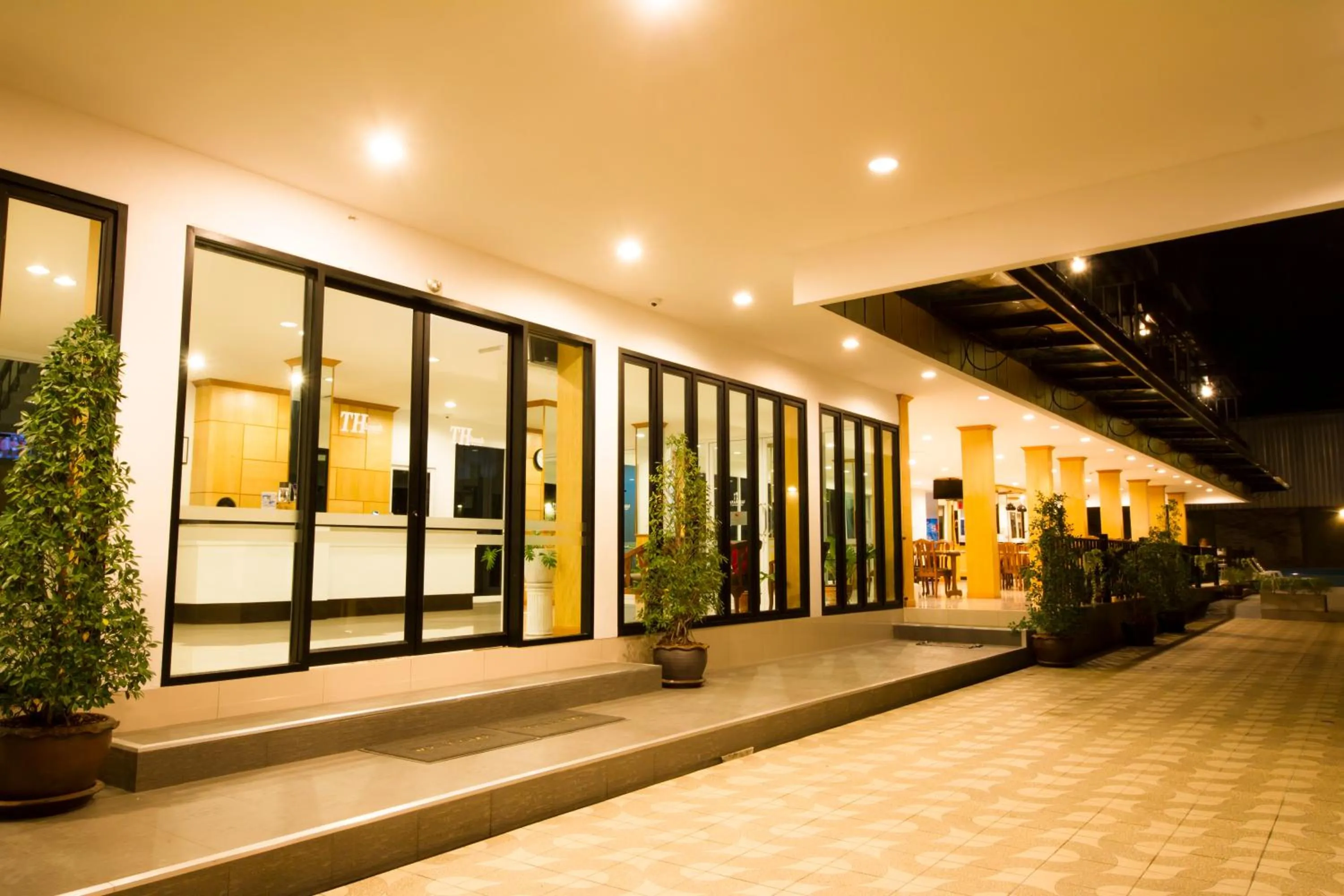 Facade/entrance in TH beach hotel