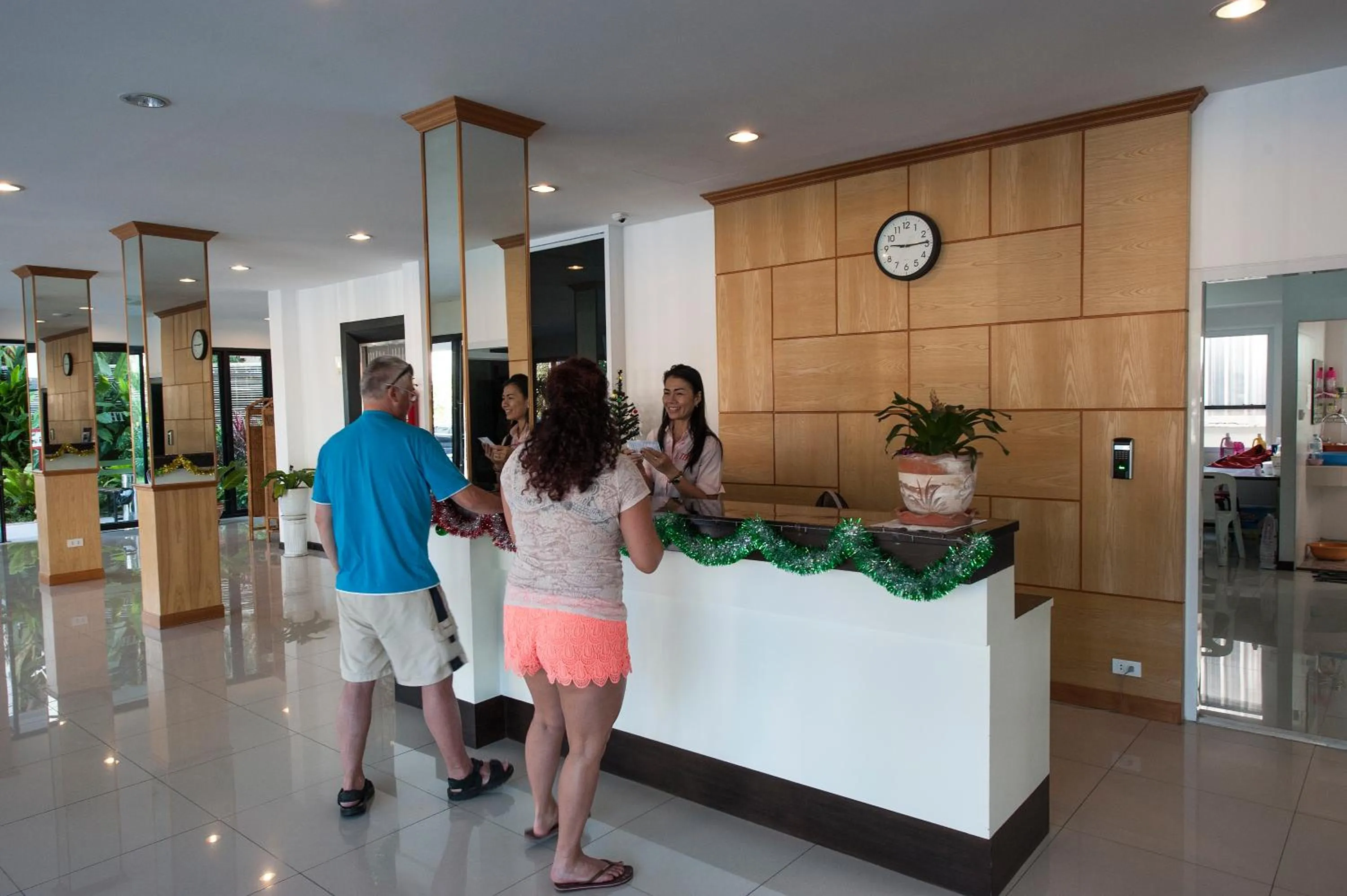 Lobby or reception in TH beach hotel