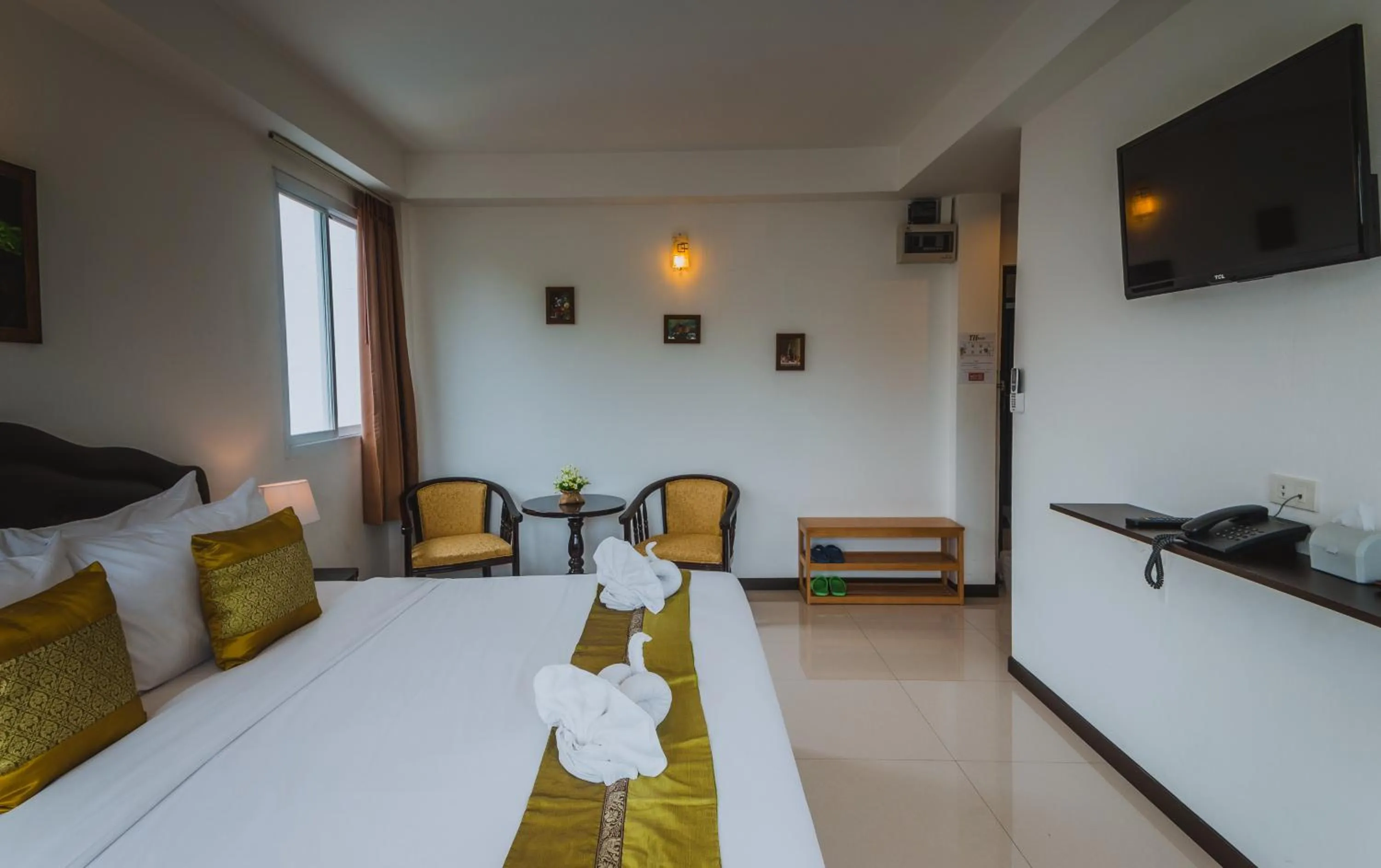 Bed in TH beach hotel