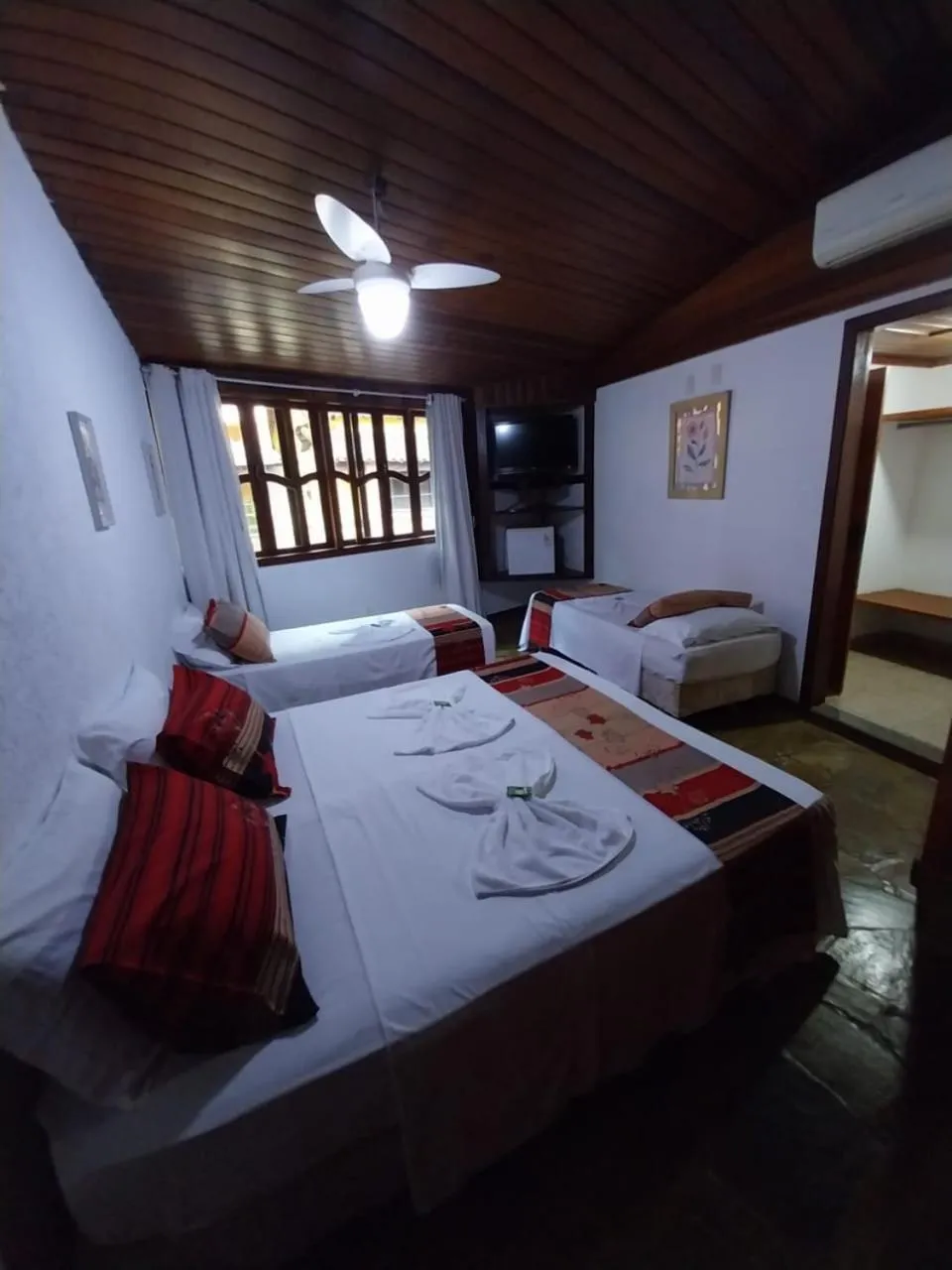Bed in Pousada toca do cambu